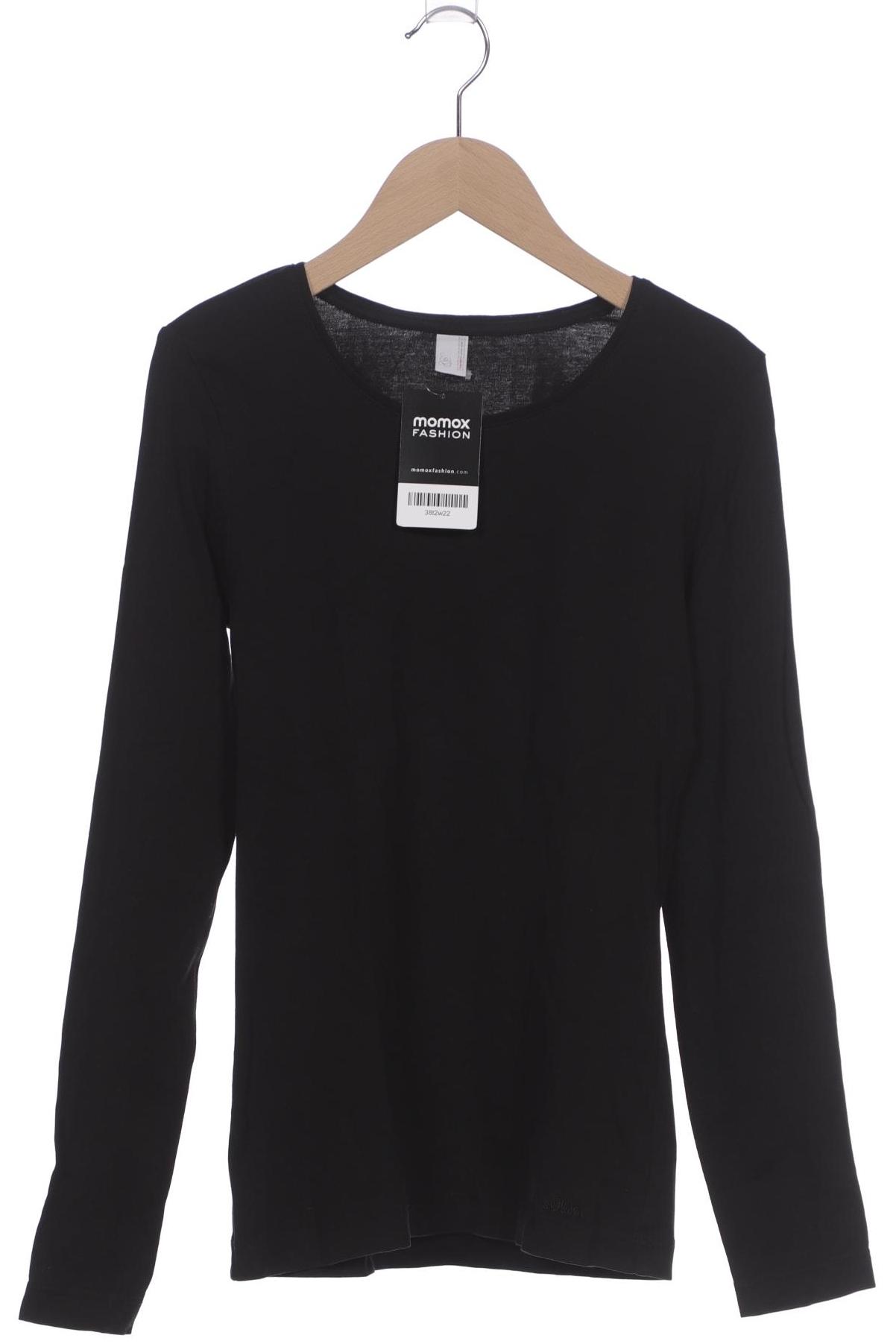 

s.Oliver Damen Langarmshirt, schwarz, Gr. 36