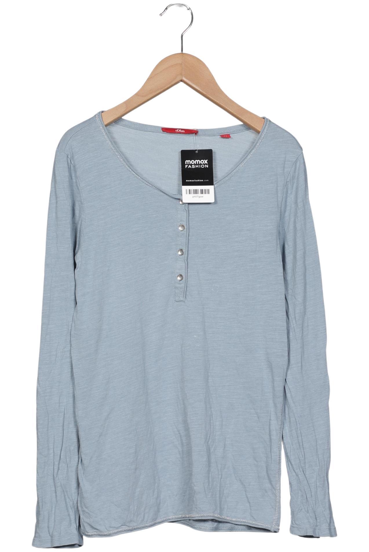 

s.Oliver Damen Langarmshirt, hellblau, Gr. 34