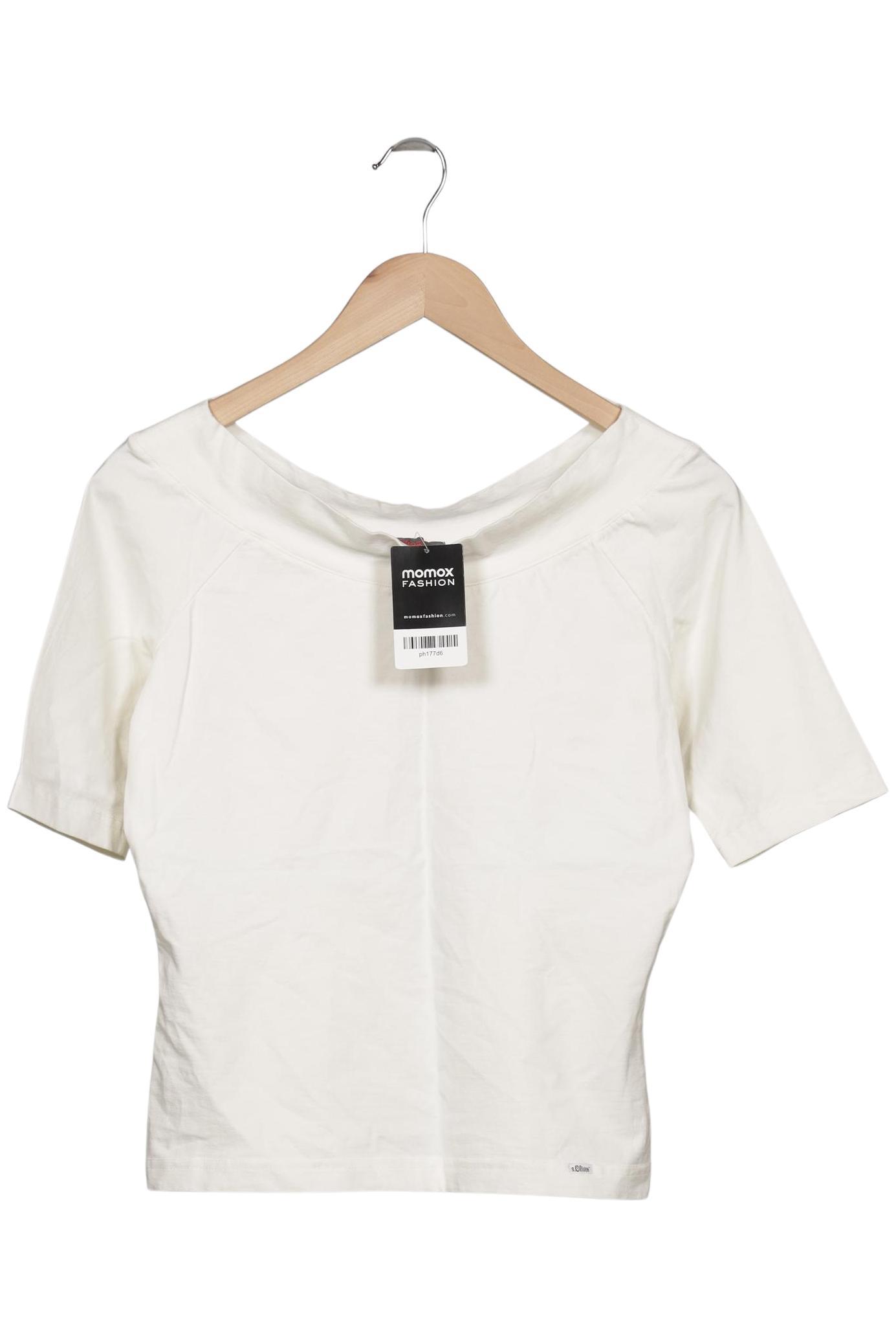

s.Oliver Damen T-Shirt, cremeweiß, Gr. 40