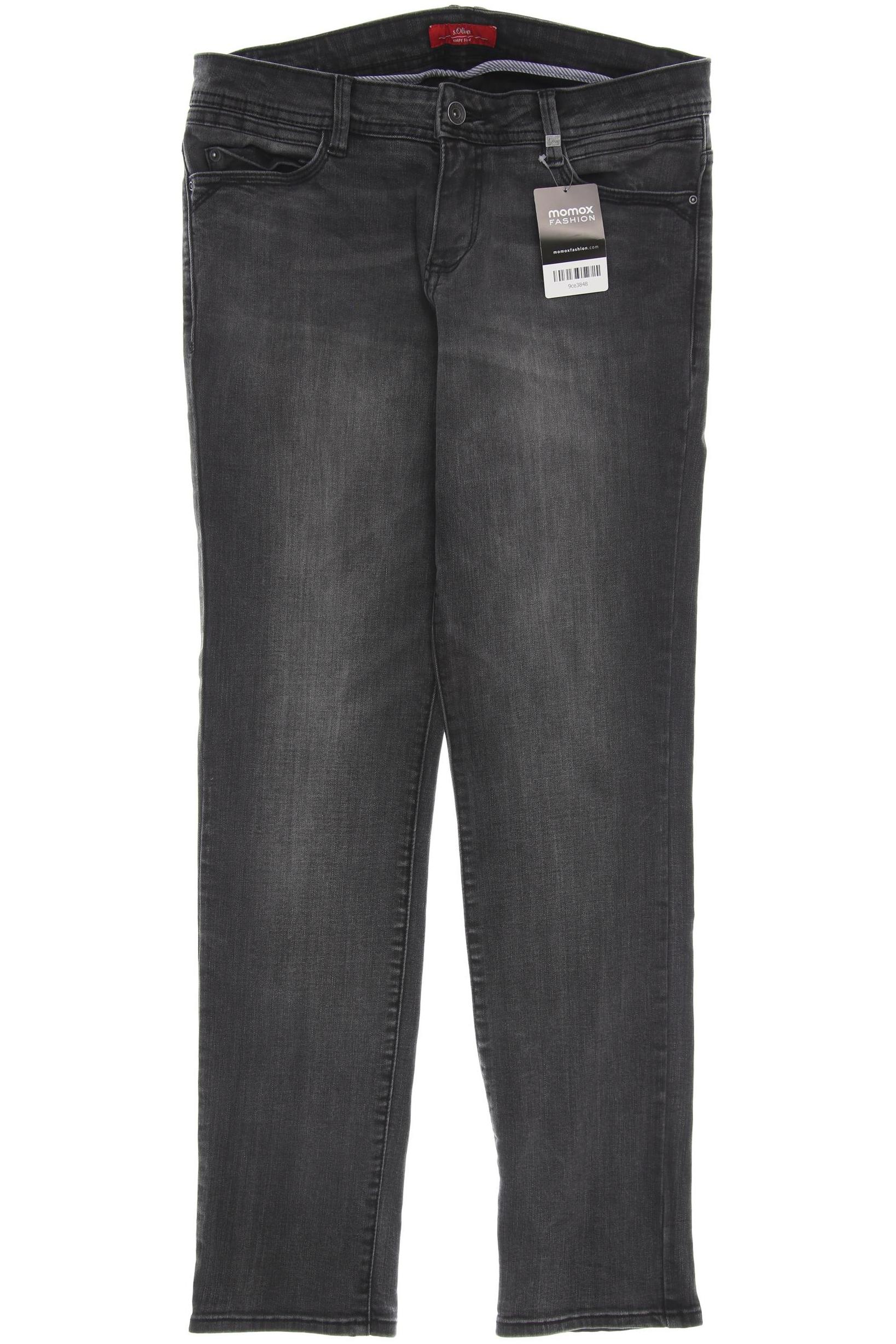 

s.Oliver Damen Jeans, schwarz