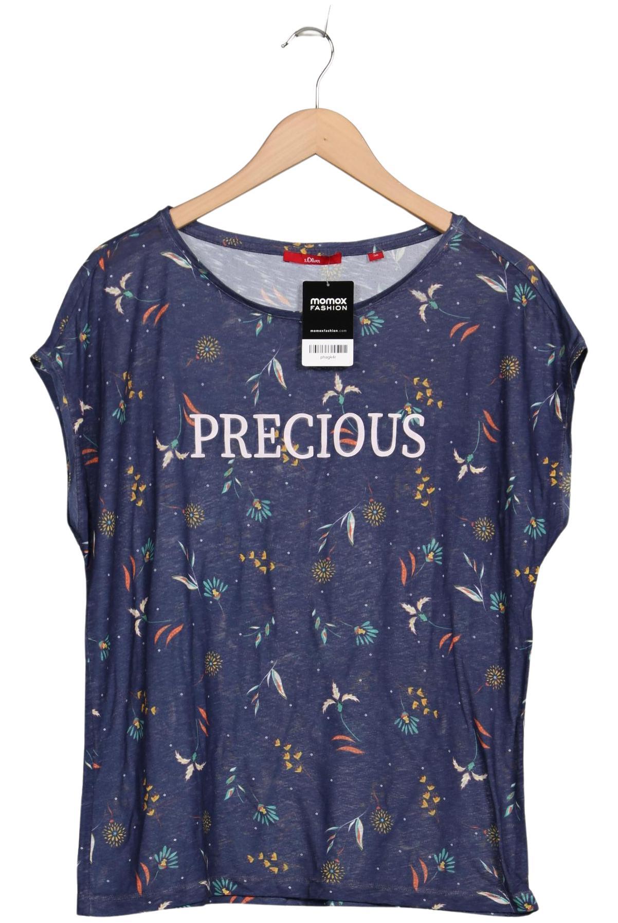 

s.Oliver Damen T-Shirt, marineblau, Gr. 38