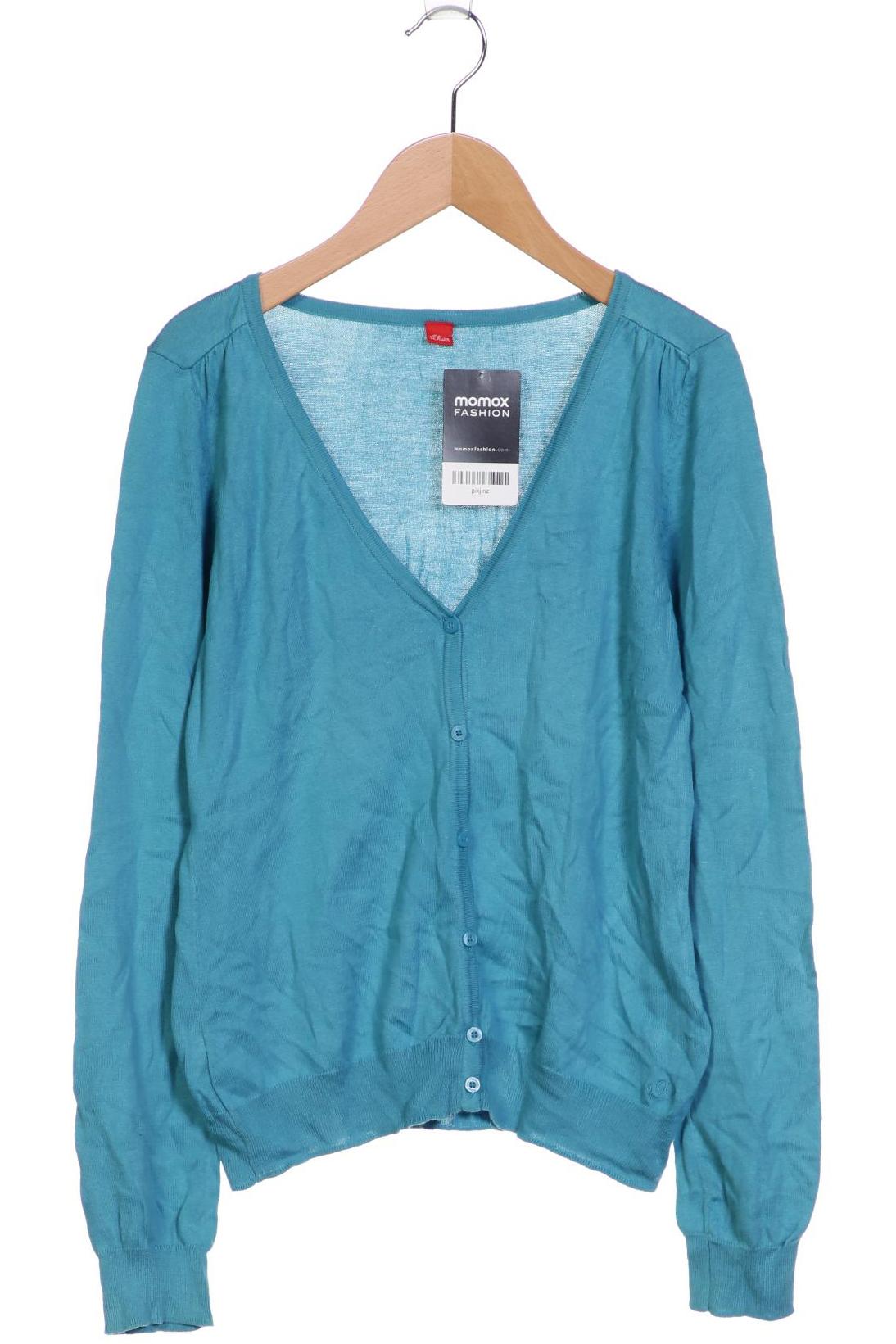 

s.Oliver Damen Strickjacke, blau, Gr. 38