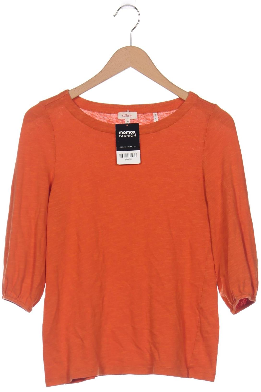 

s.Oliver Damen Langarmshirt, orange, Gr. 38