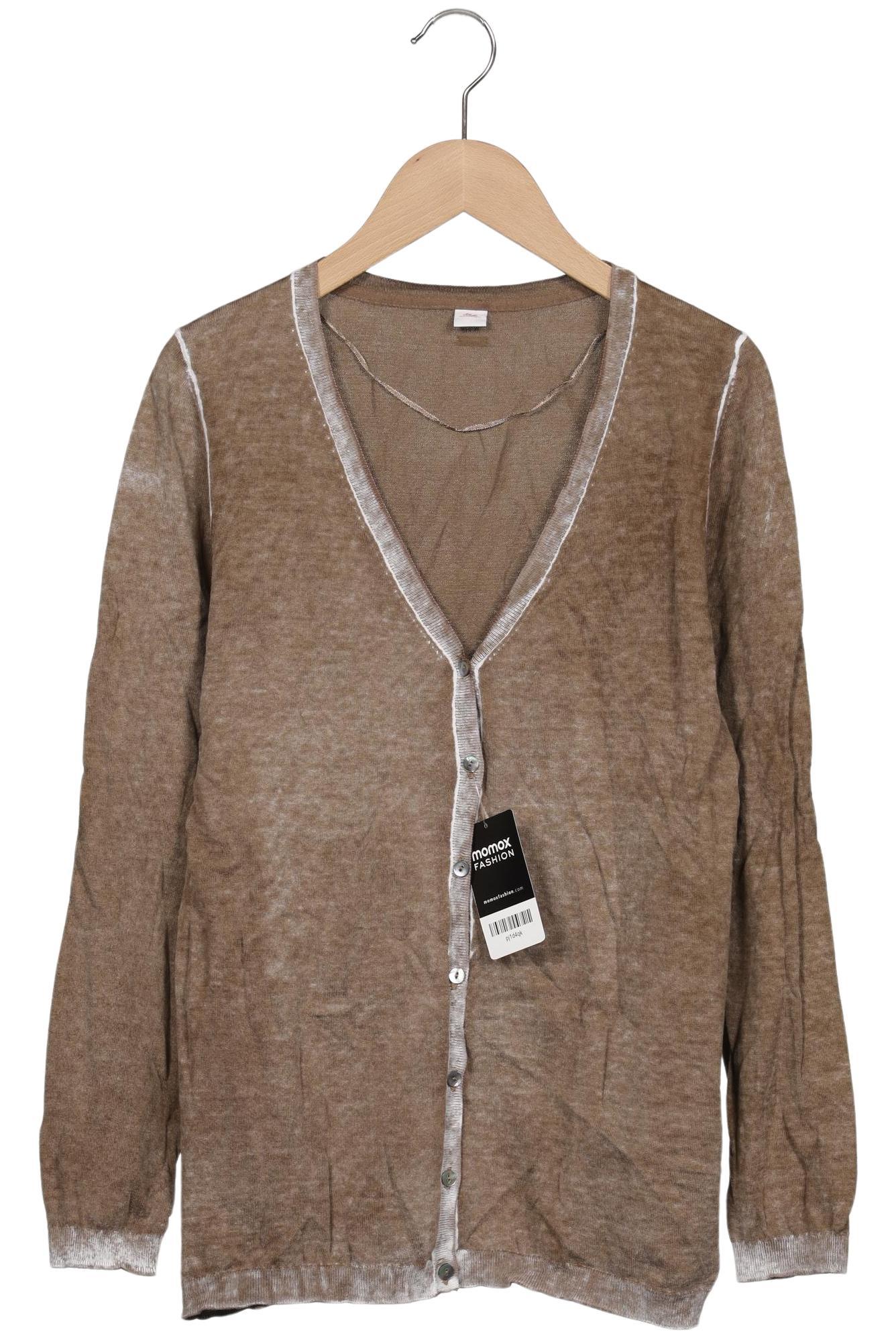 

s.Oliver Damen Strickjacke, braun, Gr. 40