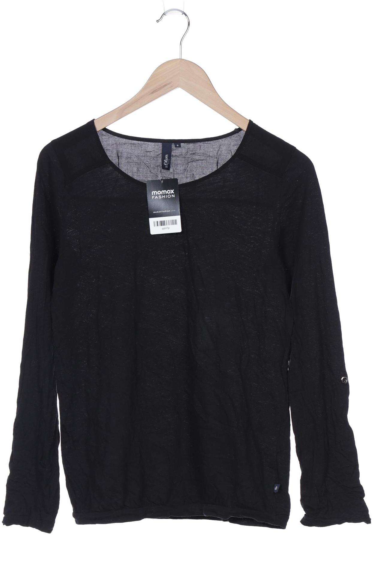 

s.Oliver Damen Langarmshirt, schwarz, Gr. 36