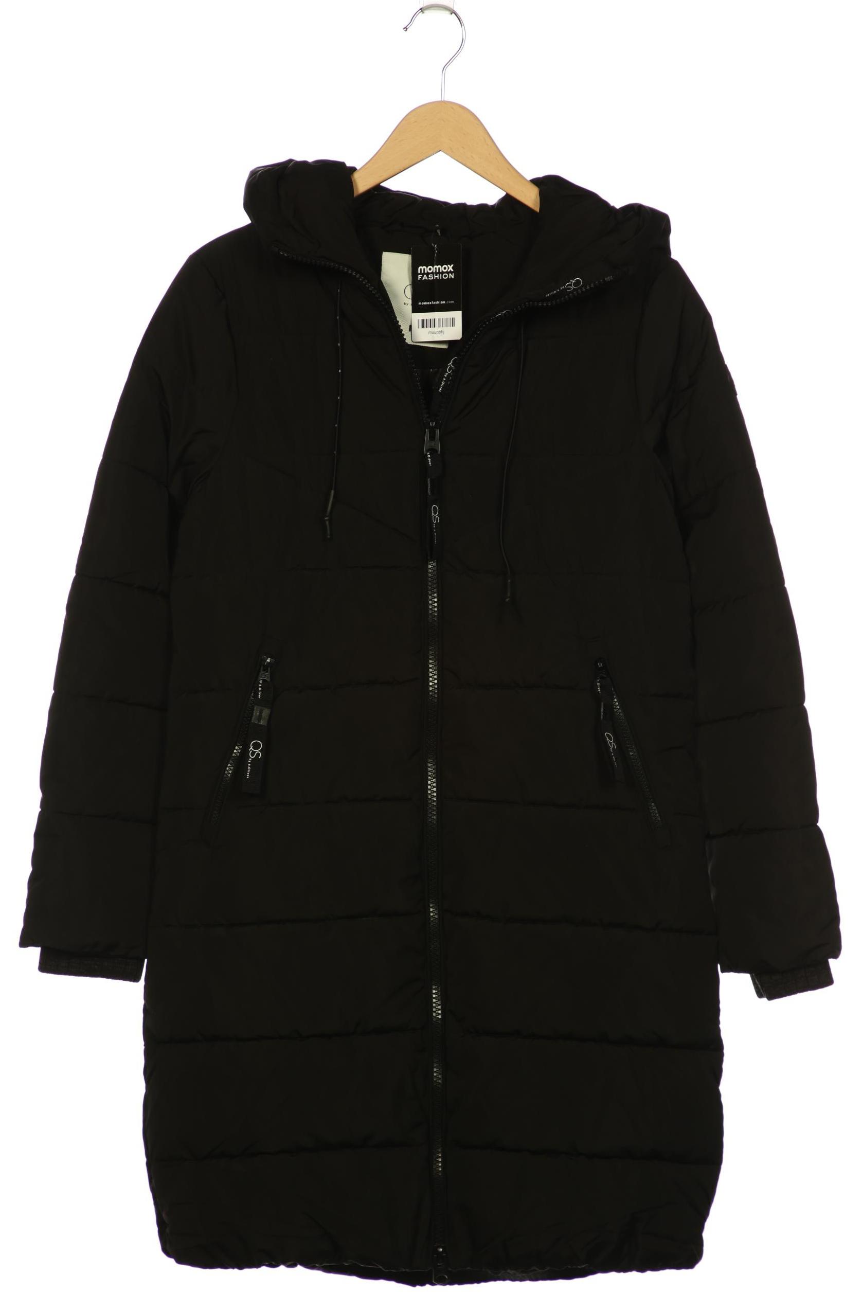 

s.Oliver Damen Mantel, schwarz, Gr. 38