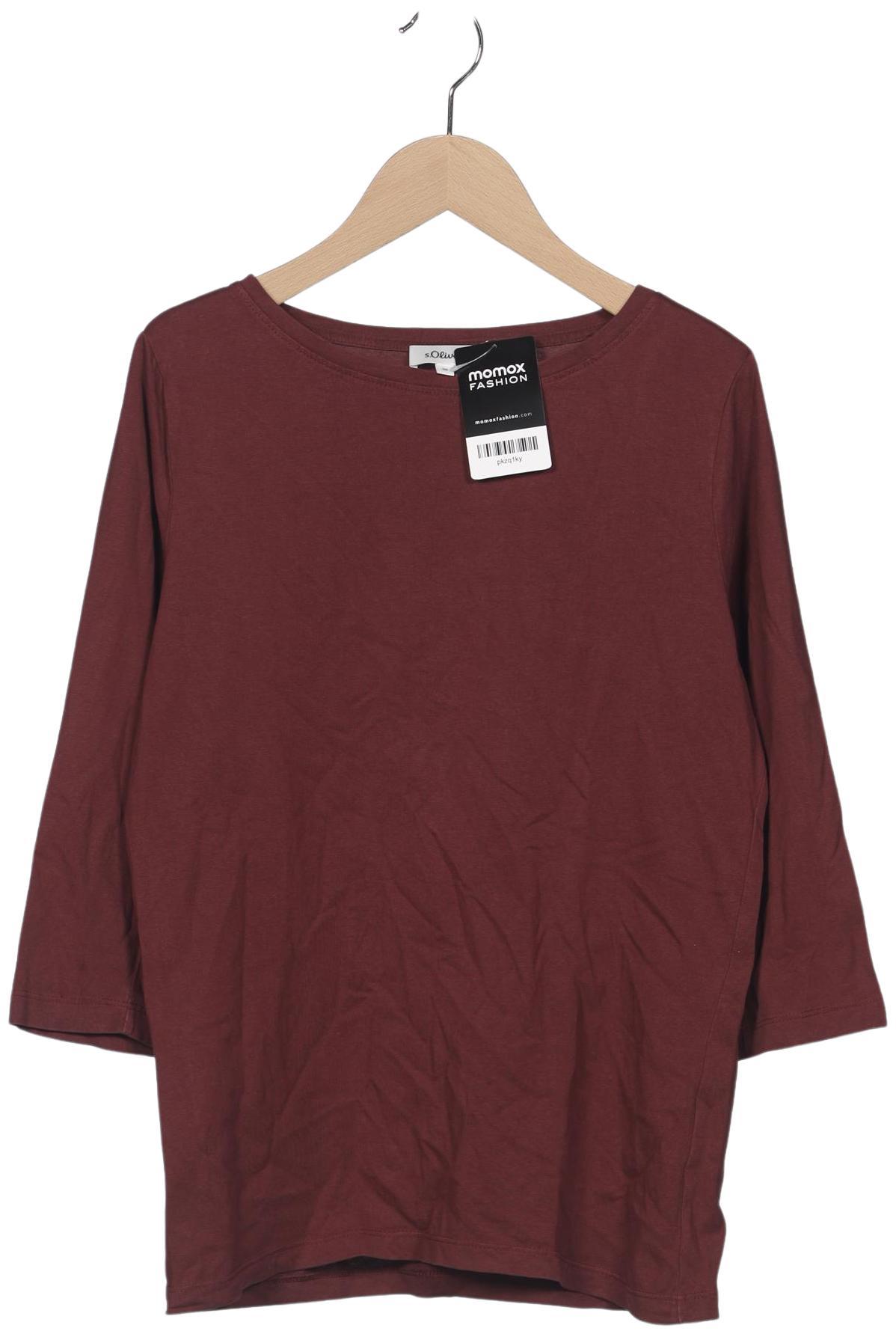 

s.Oliver Damen Langarmshirt, bordeaux, Gr. 36