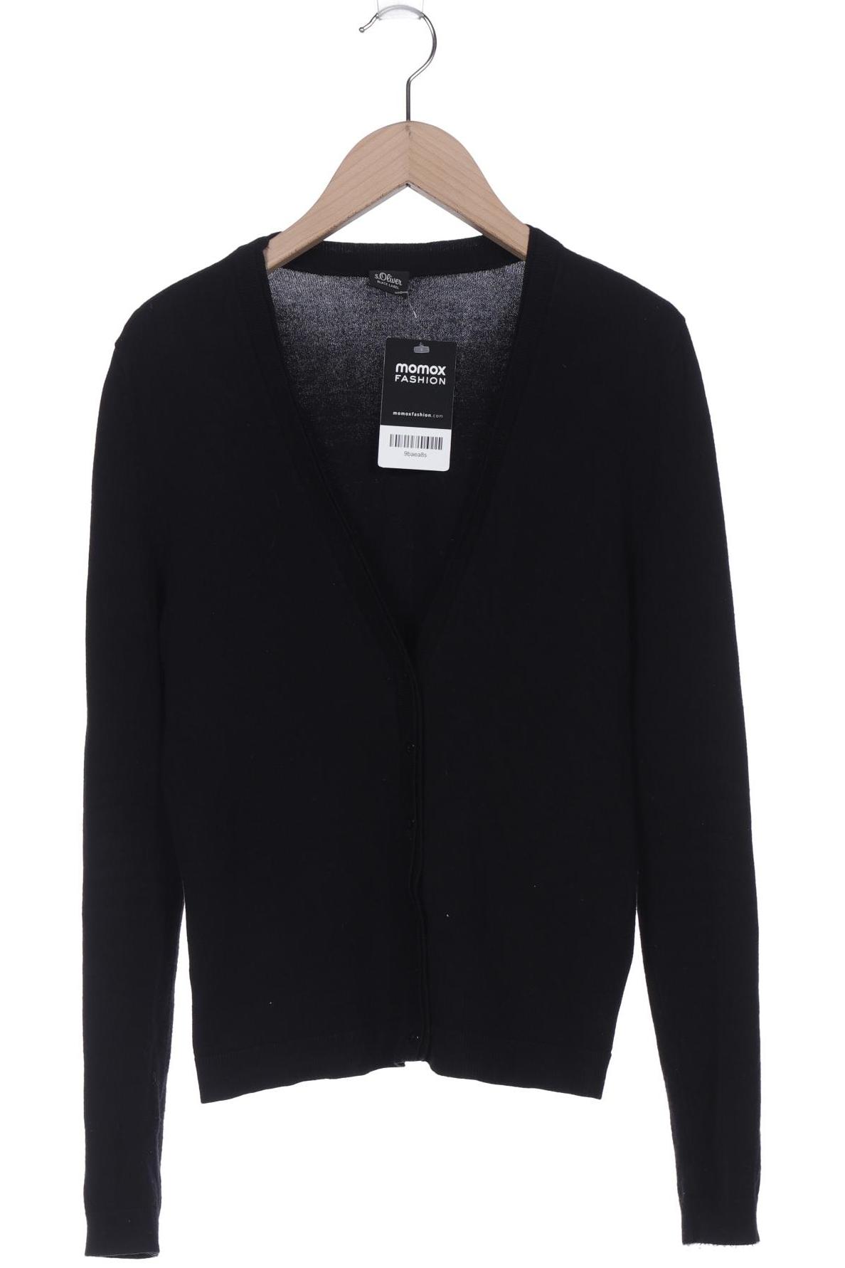 

s.Oliver Damen Strickjacke, schwarz, Gr. 36