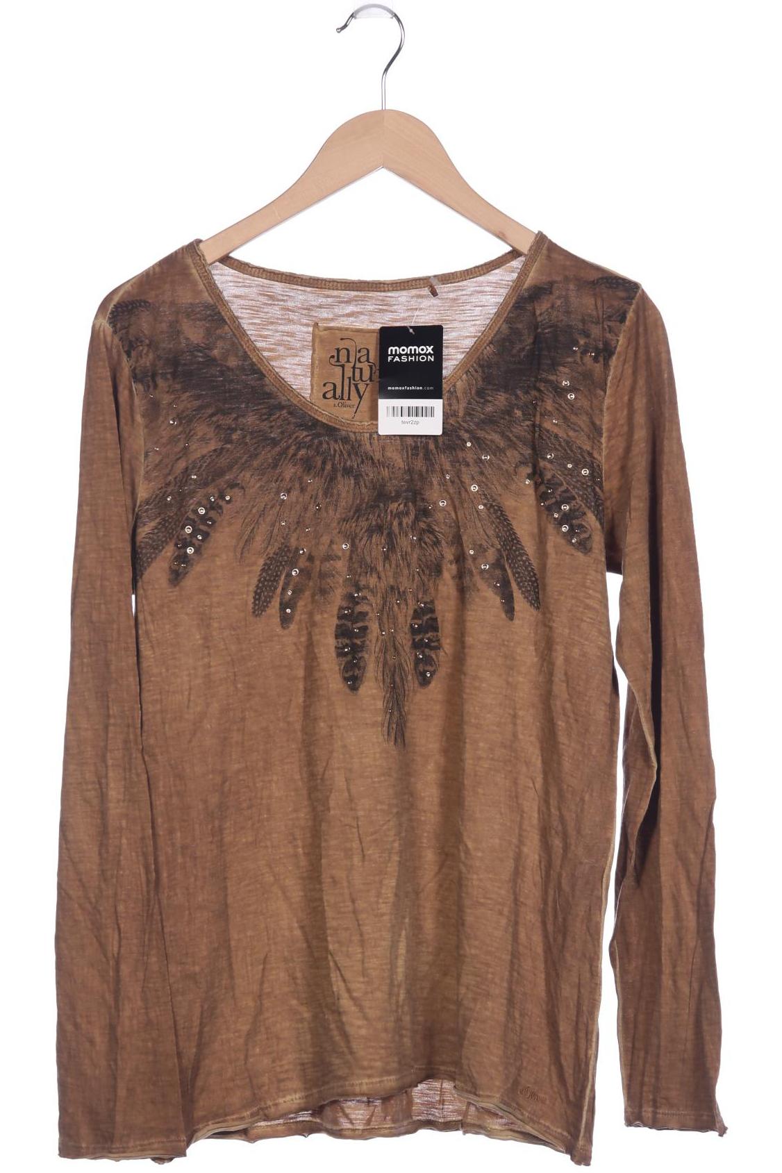 

s.Oliver Damen Langarmshirt, braun, Gr. 42
