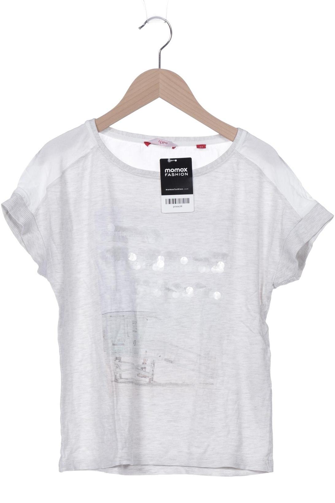 

s.Oliver Damen T-Shirt, grau, Gr. 34
