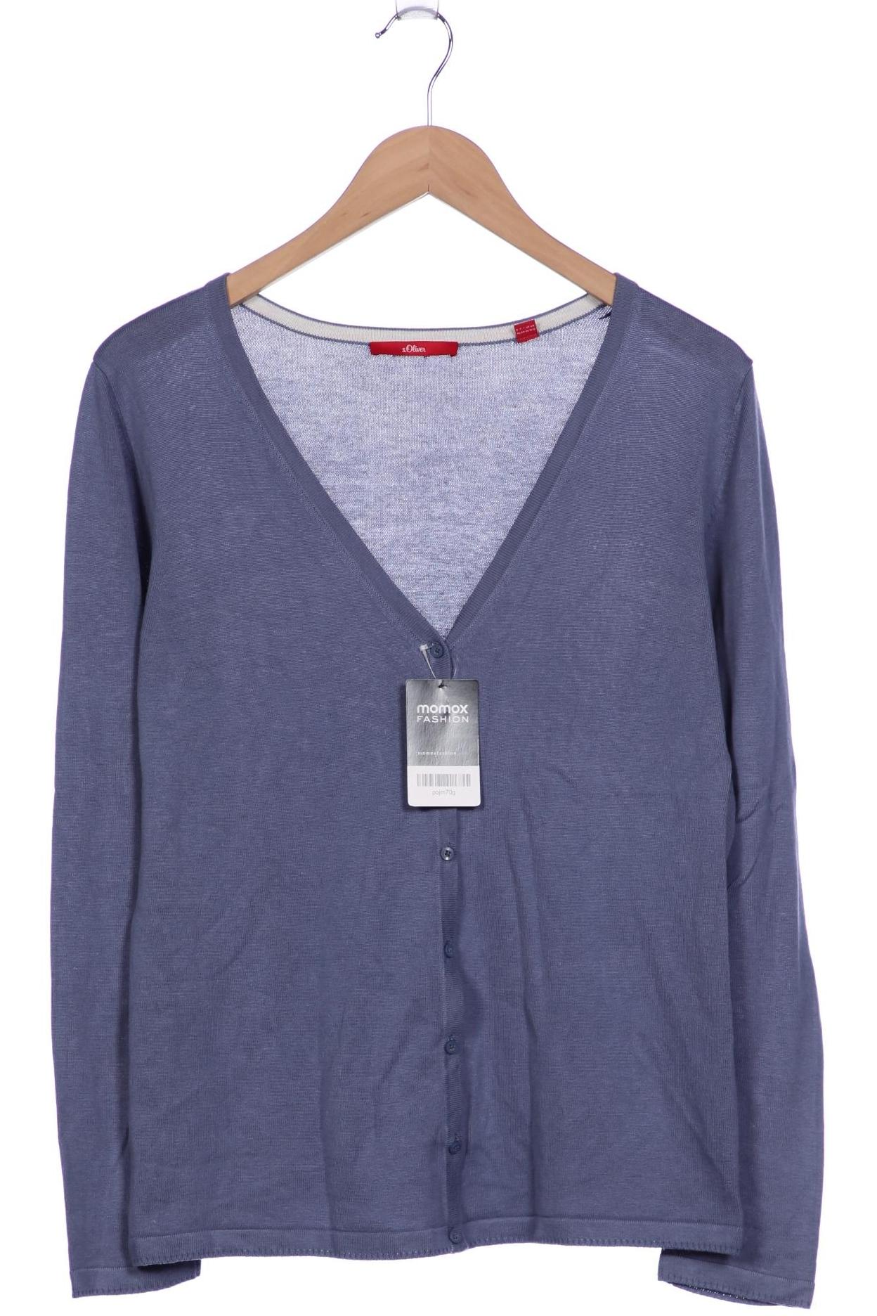 

s.Oliver Damen Strickjacke, blau, Gr. 42