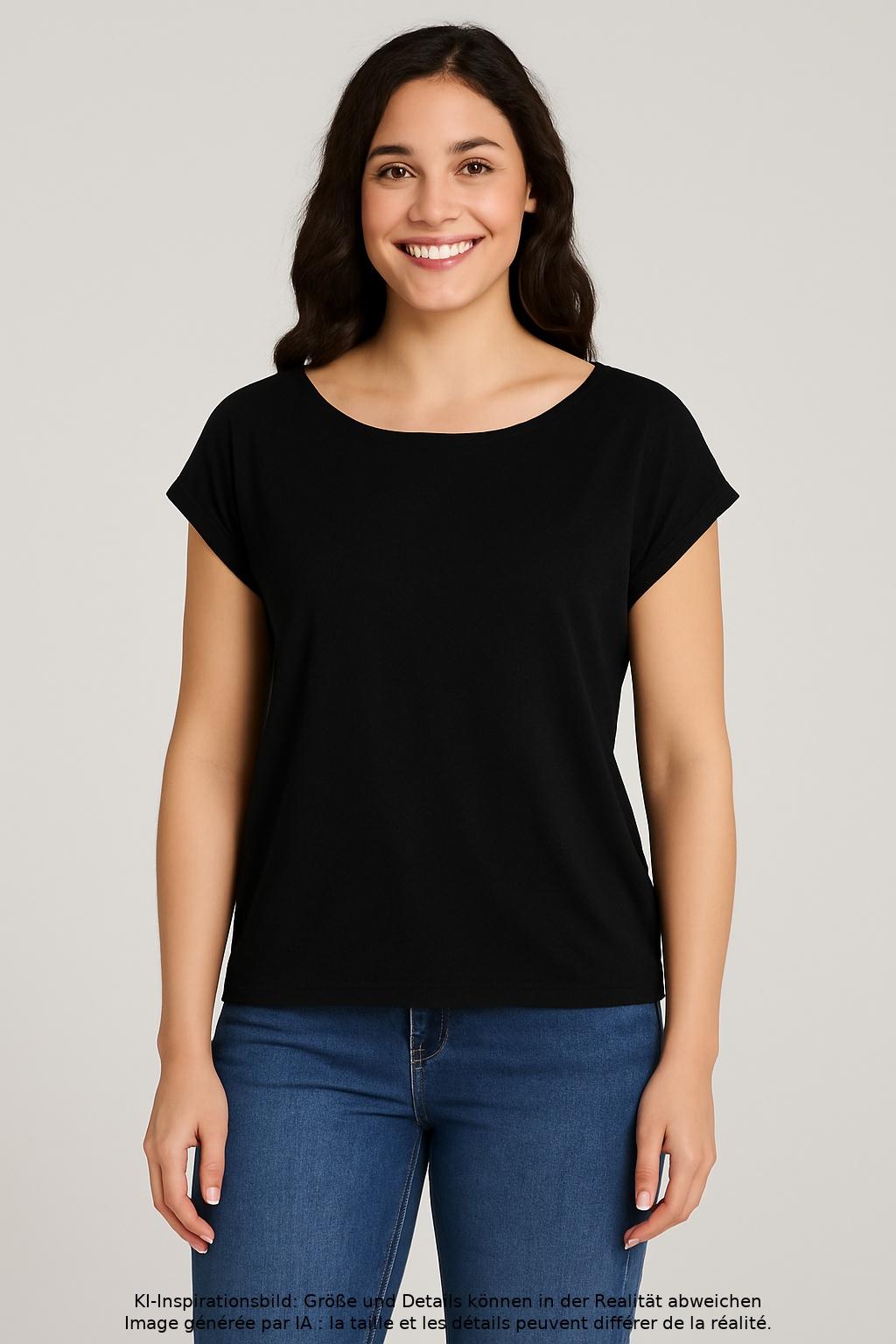 

s.Oliver Damen T-Shirt, schwarz, Gr. 40