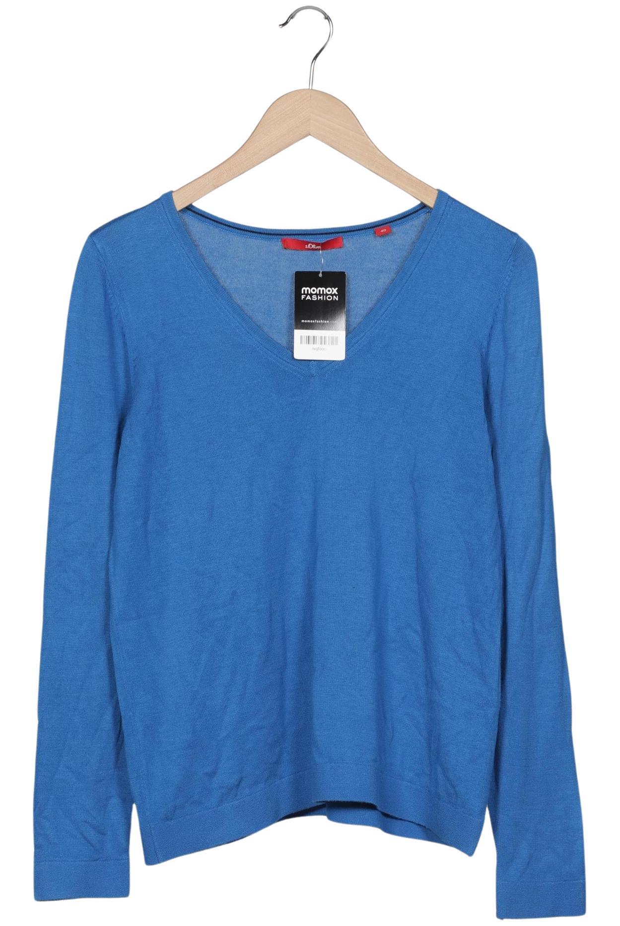 

s.Oliver Damen Pullover, blau, Gr. 40