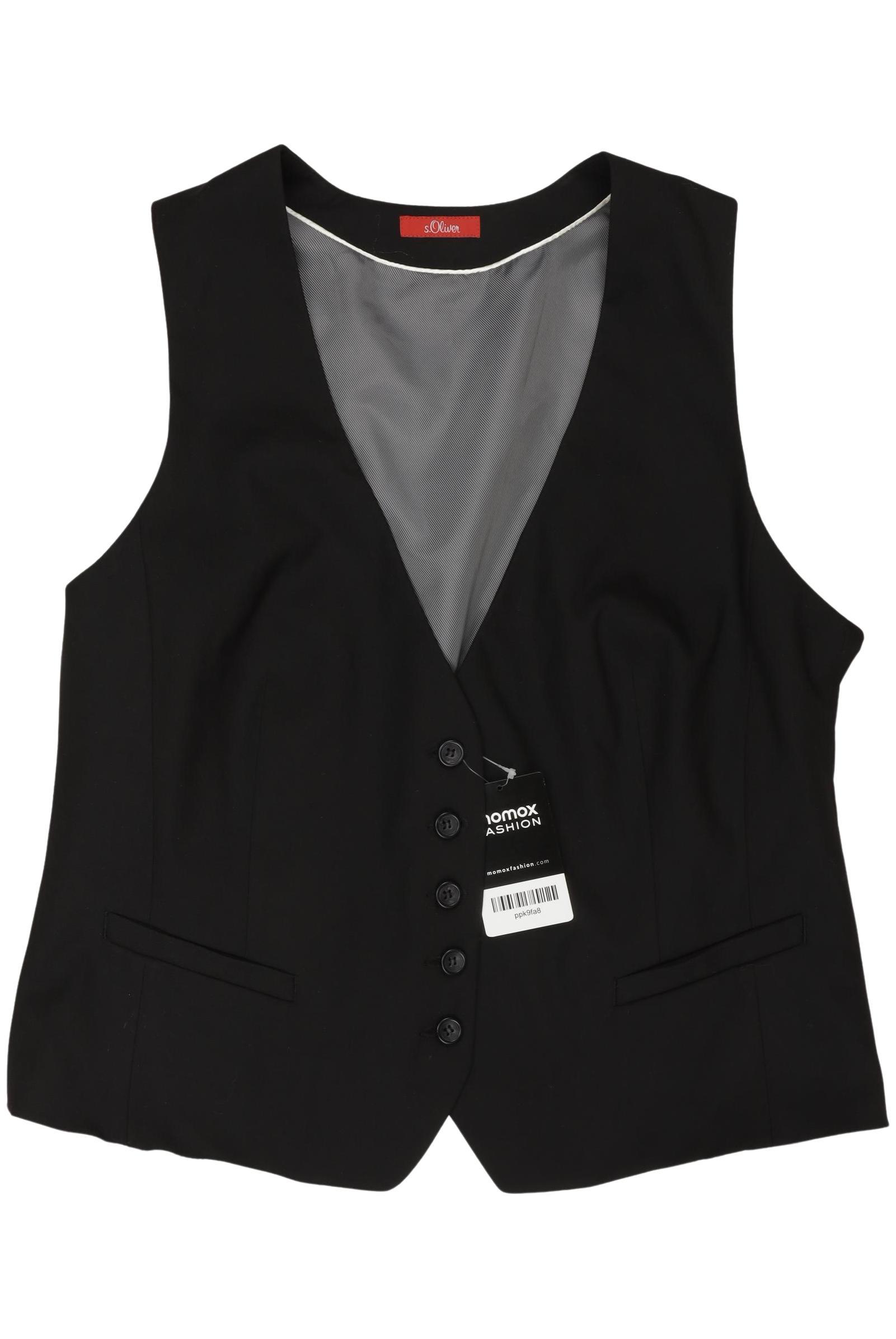 

s.Oliver Damen Weste, schwarz, Gr. 44