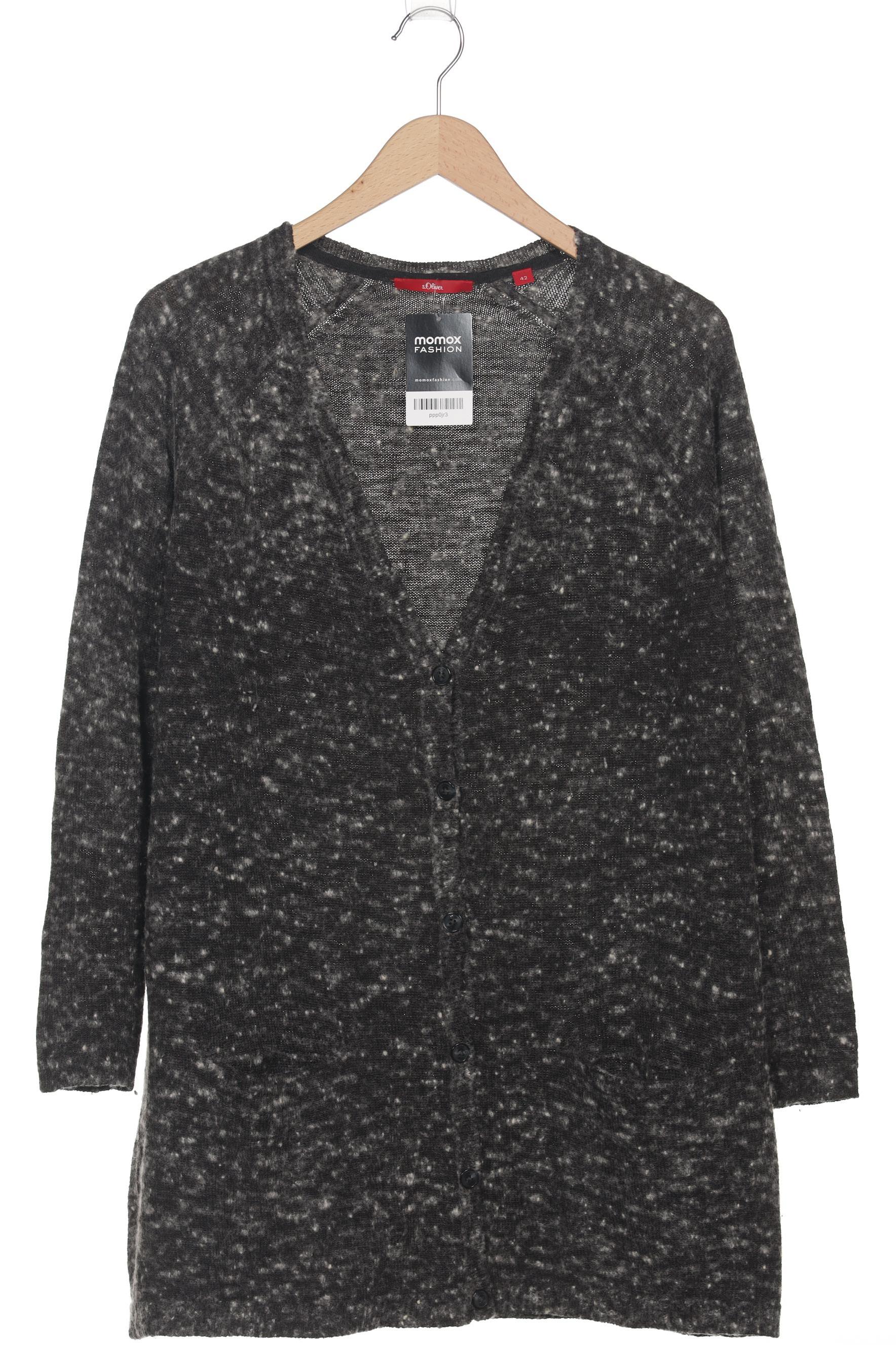 

s.Oliver Damen Strickjacke, grau, Gr. 42