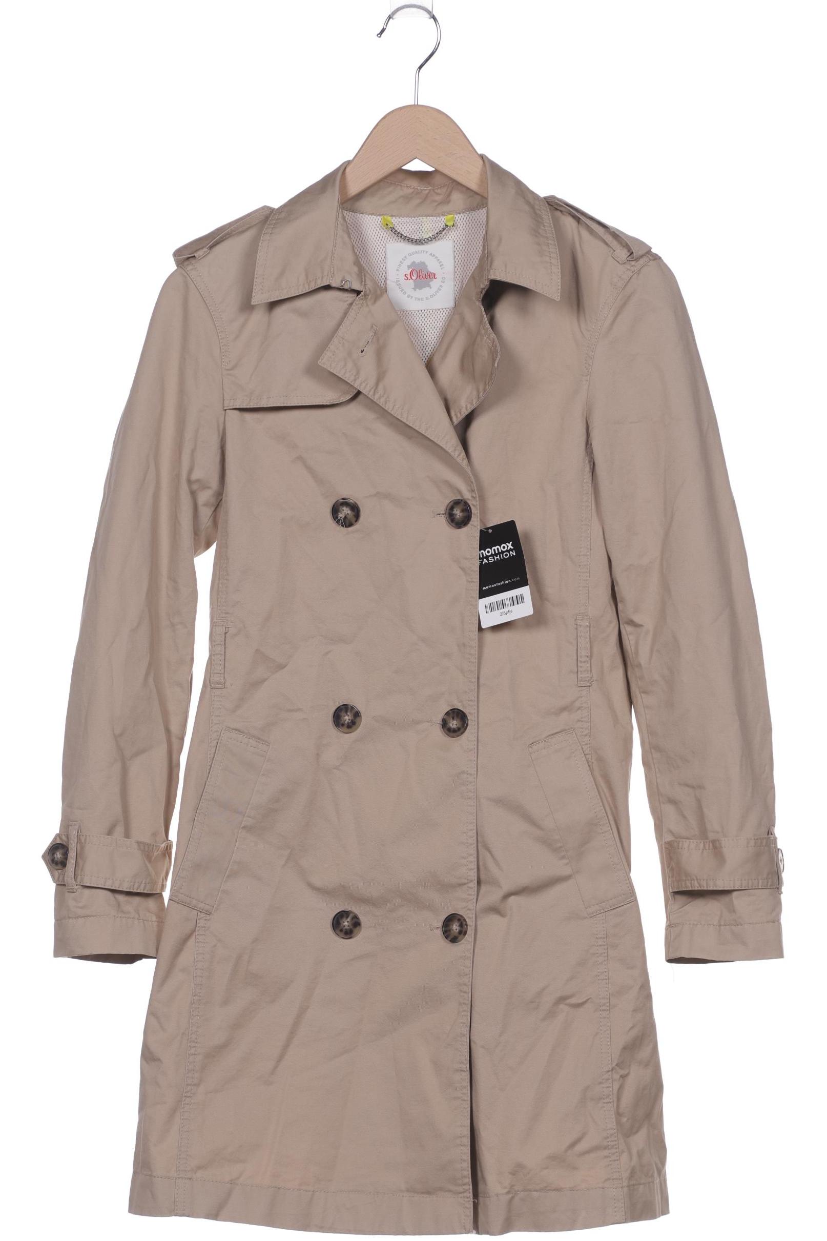 

s.Oliver Damen Mantel, beige, Gr. 34