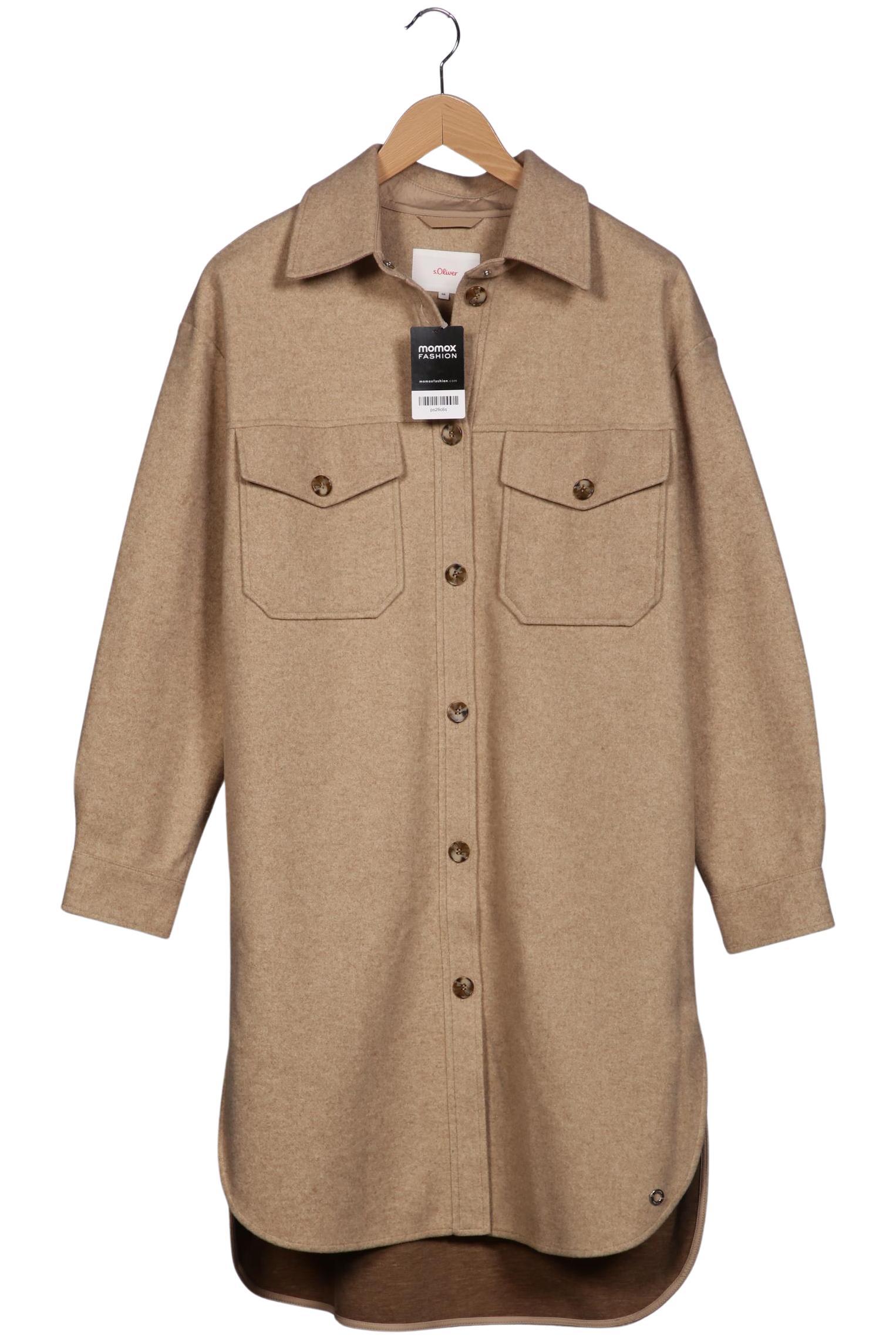 

s.Oliver Damen Mantel, beige, Gr. 38
