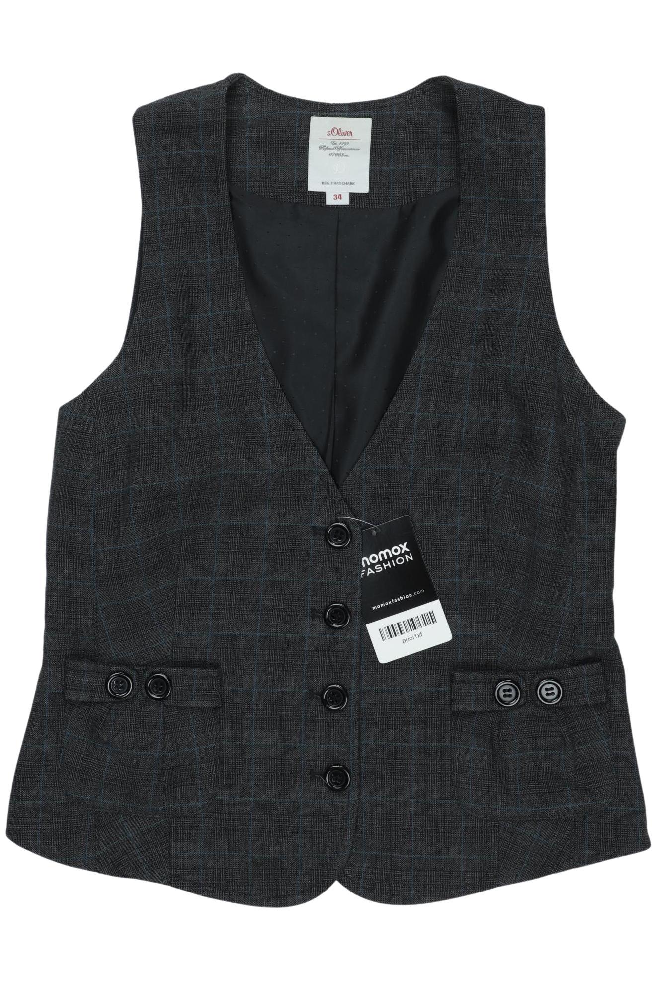 

s.Oliver Damen Weste, grau, Gr. 34