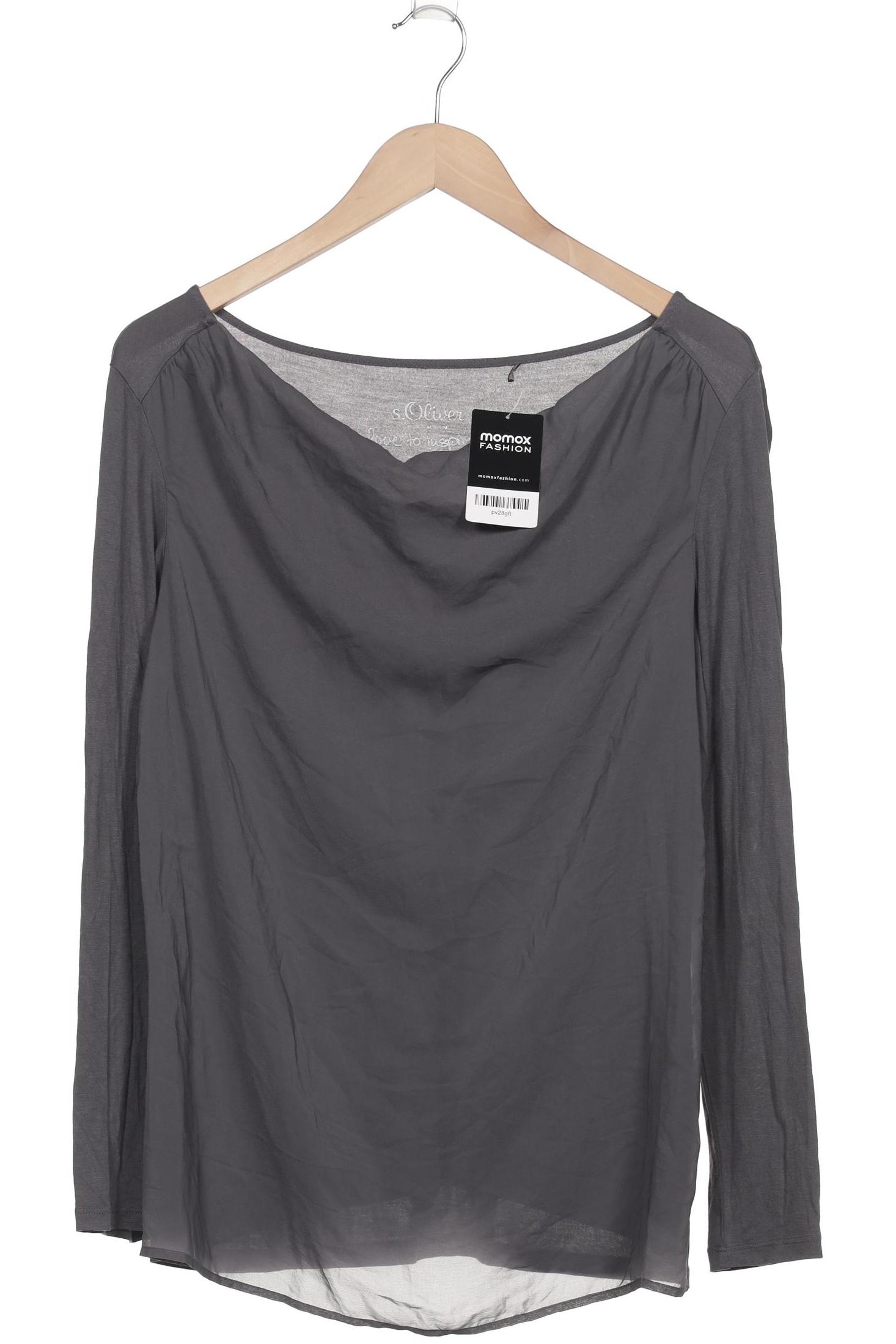 

s.Oliver Damen Langarmshirt, grau, Gr. 44