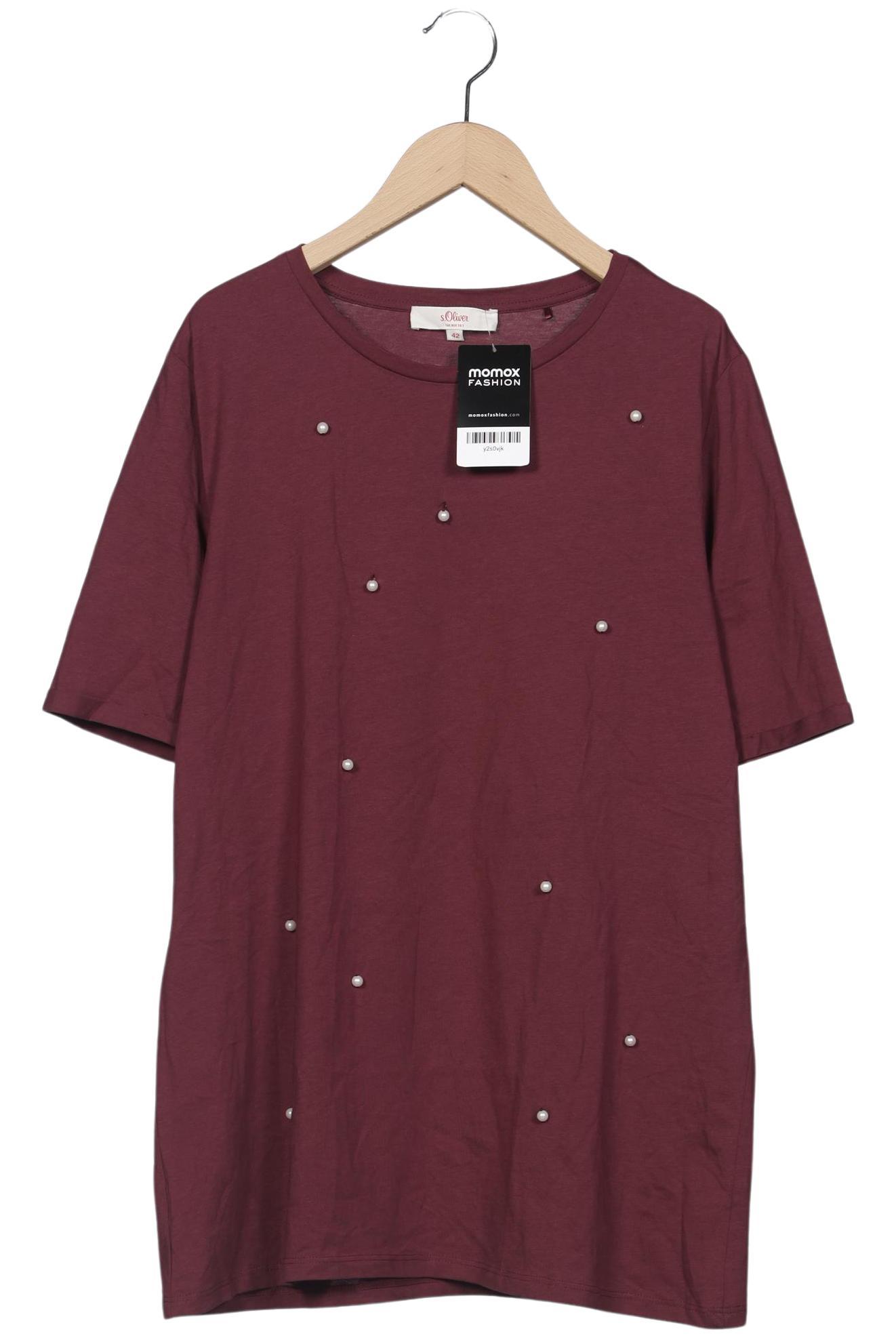 

s.Oliver Damen T-Shirt, bordeaux, Gr. 42