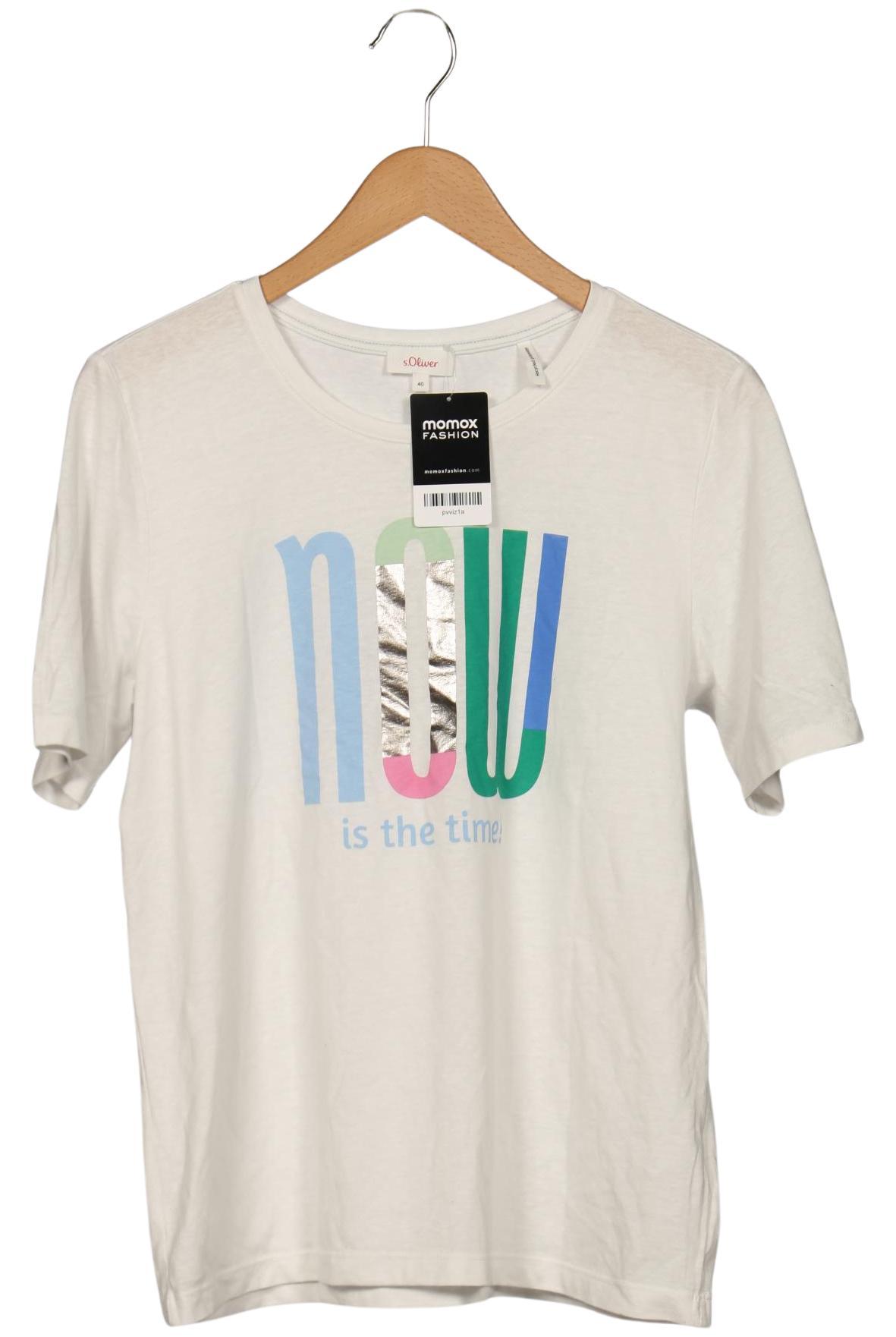 

s.Oliver Damen T-Shirt, weiß, Gr. 40