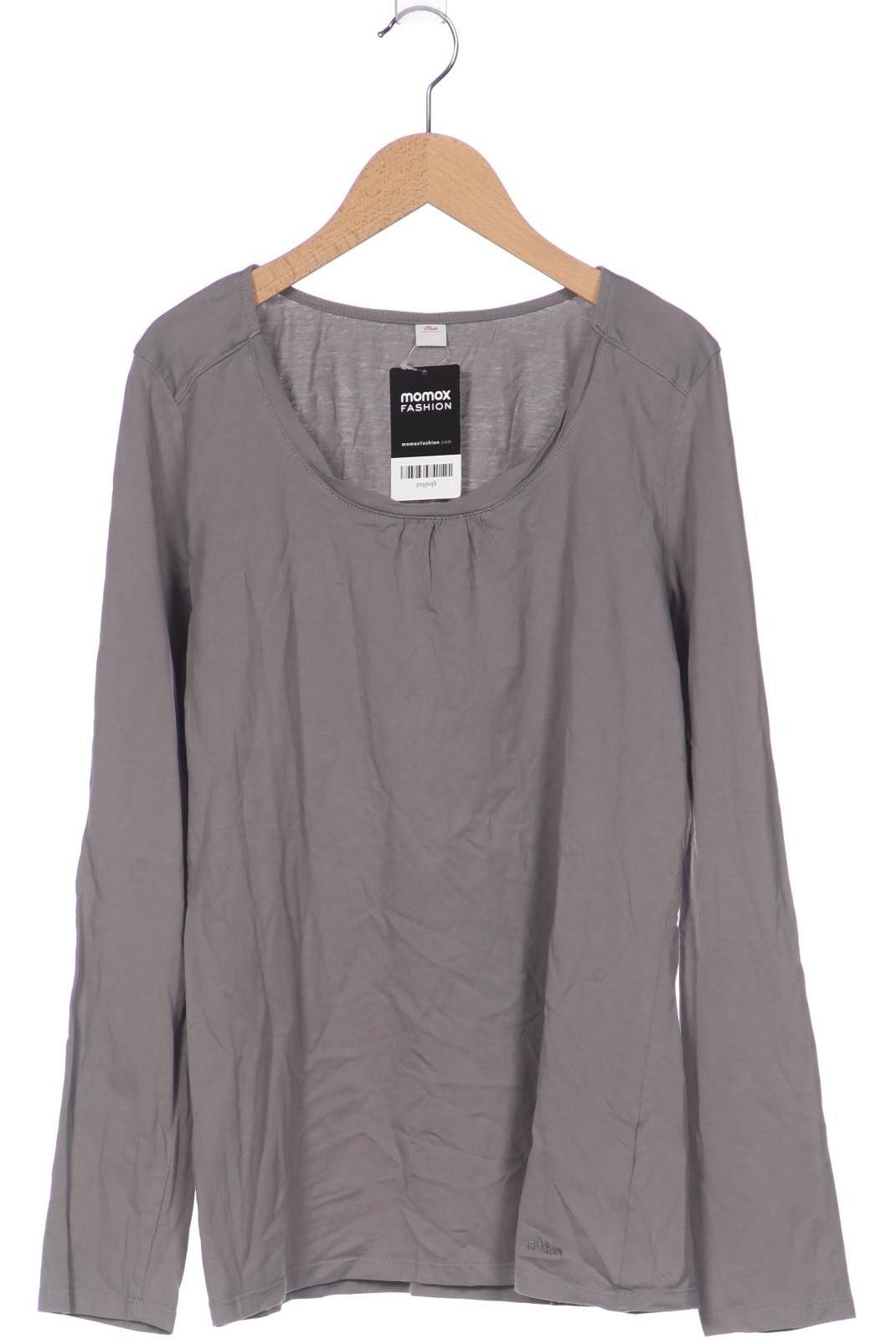 

s.Oliver Damen Langarmshirt, grau, Gr. 44