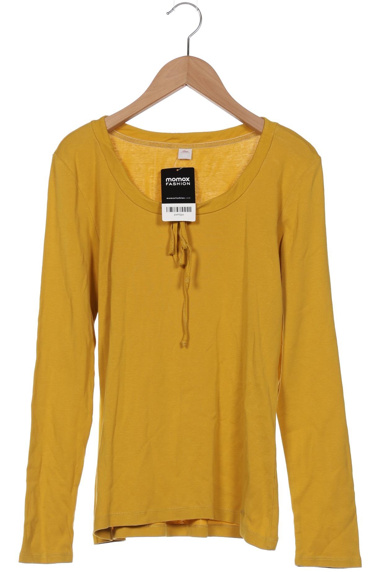

s.Oliver Damen Langarmshirt, gelb, Gr. 40