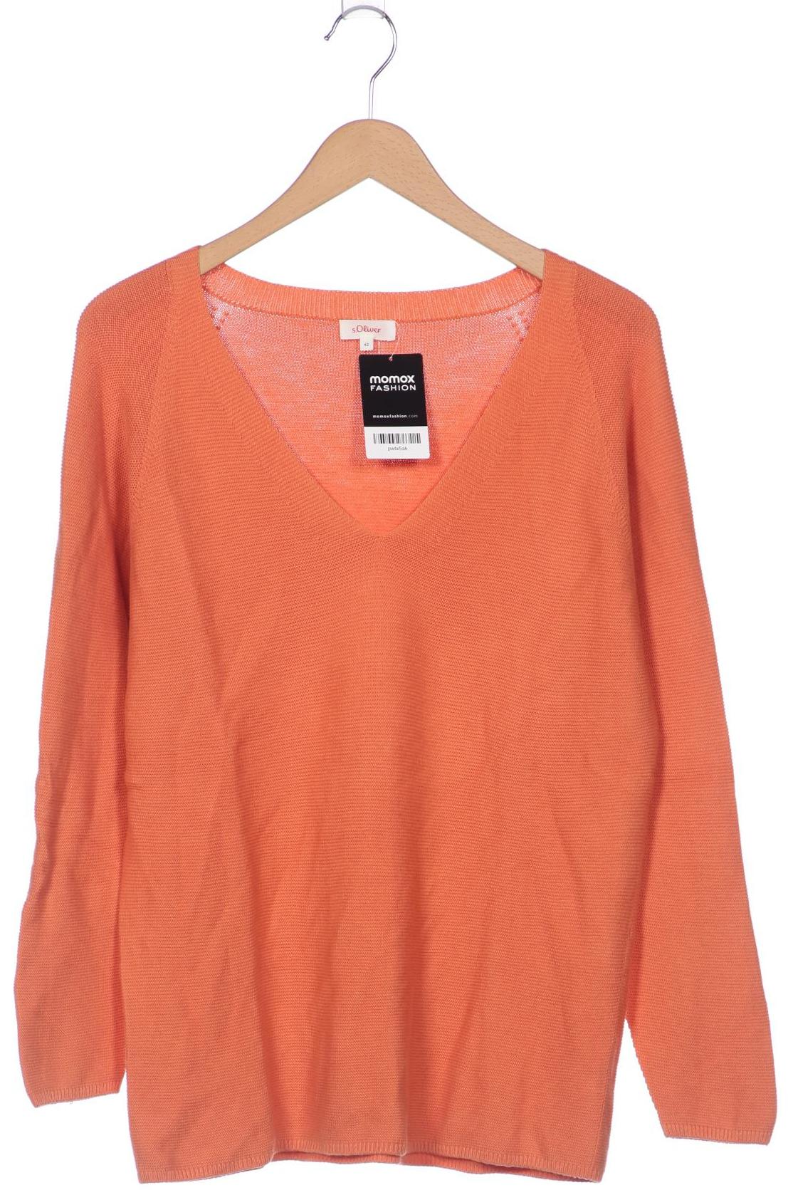 

s.Oliver Damen Pullover, orange, Gr. 42
