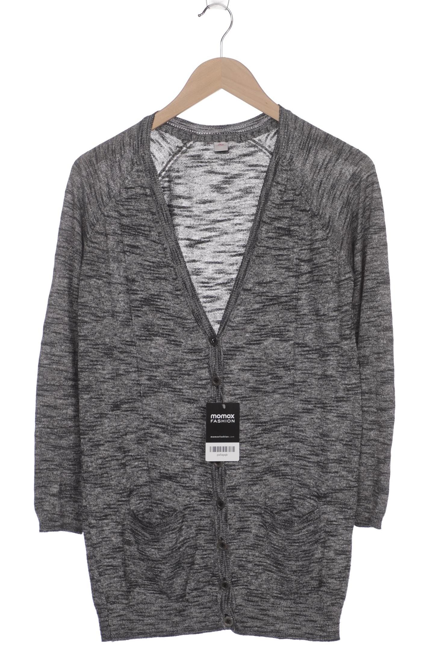 

s.Oliver Damen Strickjacke, grau, Gr. 38