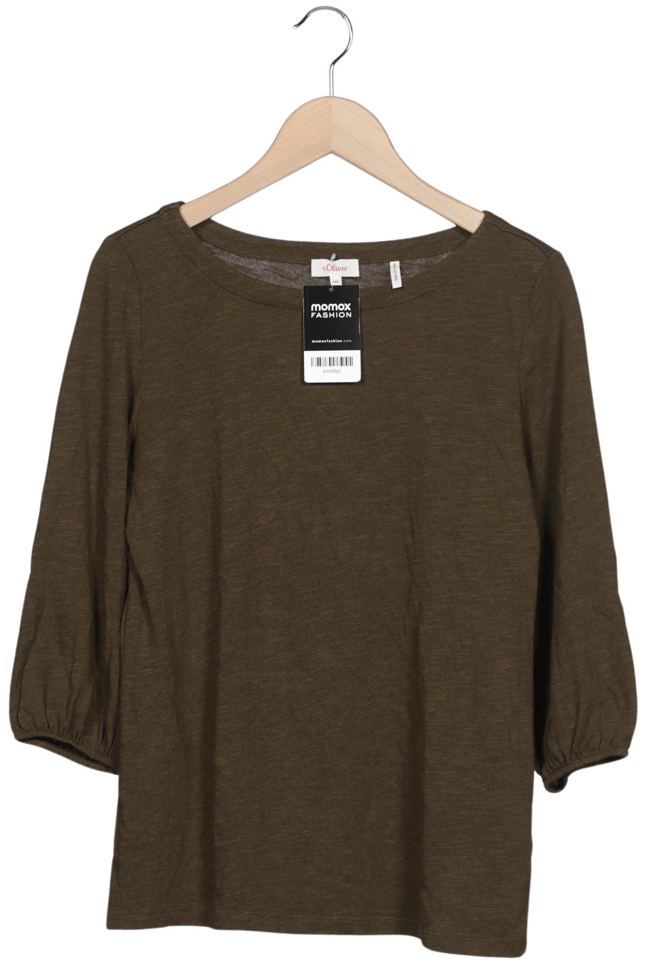 

s.Oliver Damen Langarmshirt, grün, Gr. 40