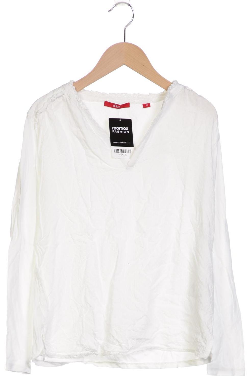 

s.Oliver Damen Langarmshirt, weiß, Gr. 36