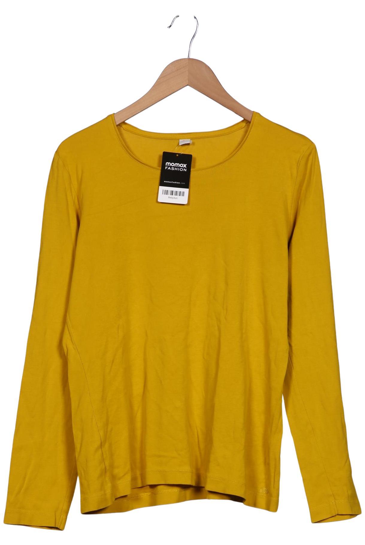 

s.Oliver Damen Langarmshirt, gelb, Gr. 46