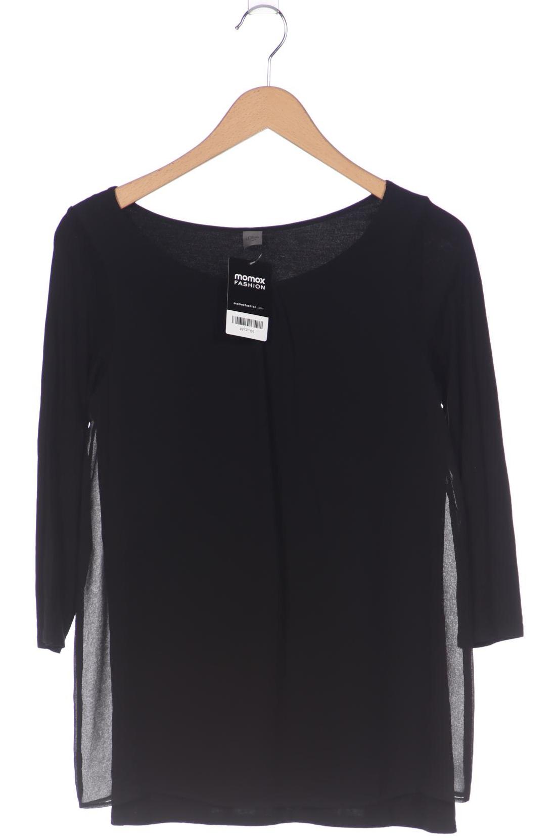 

s.Oliver Damen Langarmshirt, schwarz, Gr. 36