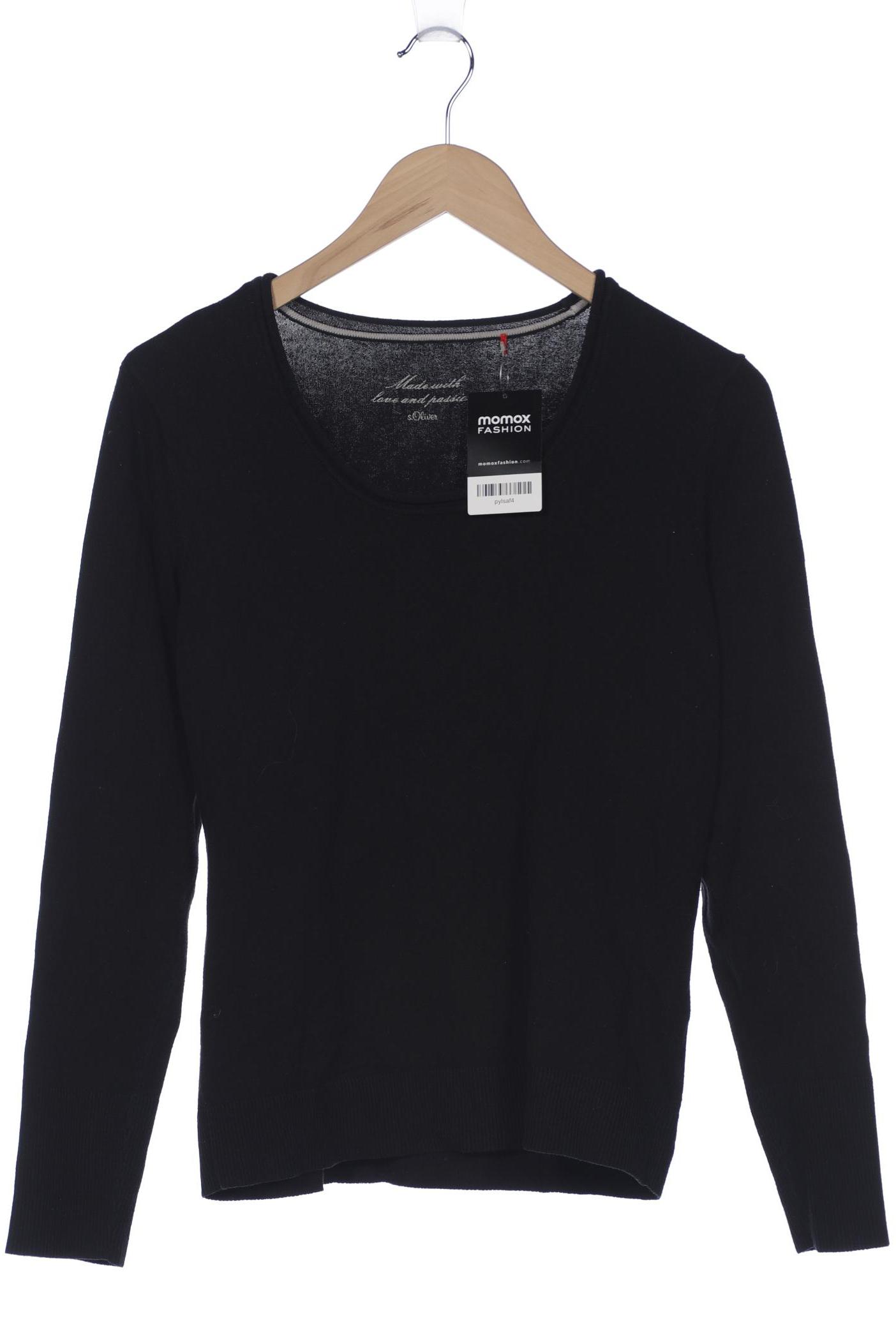

s.Oliver Damen Pullover, schwarz