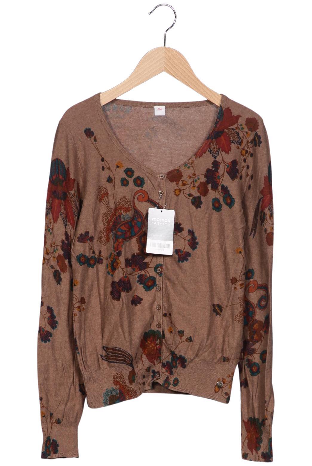 

s.Oliver Damen Strickjacke, braun, Gr. 36