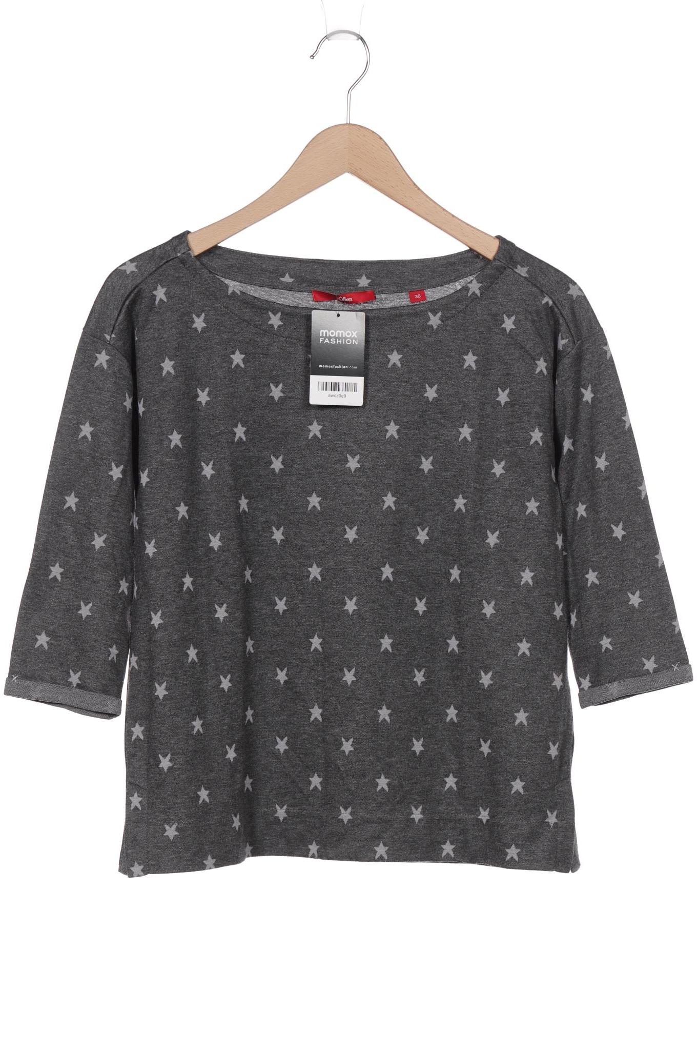 

s.Oliver Damen Langarmshirt, grau, Gr. 36