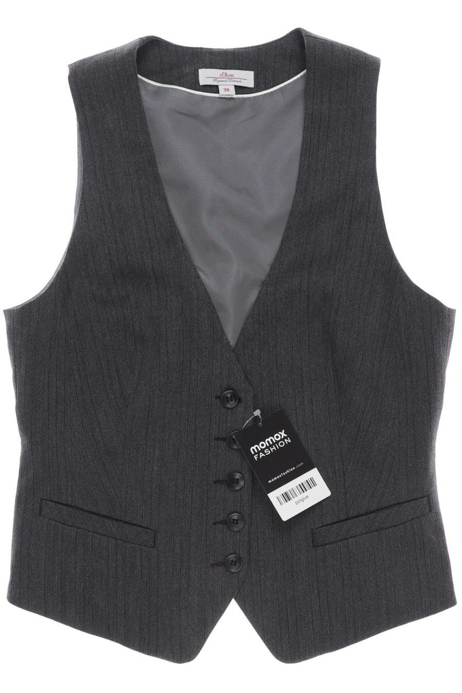 

s.Oliver Damen Weste, grau, Gr. 36