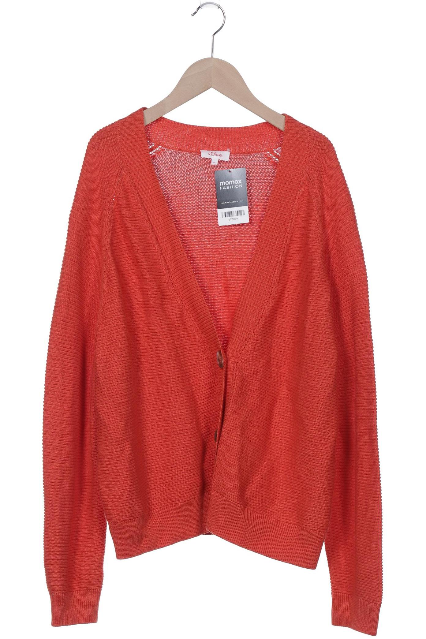 

s.Oliver Damen Strickjacke, orange, Gr. 38