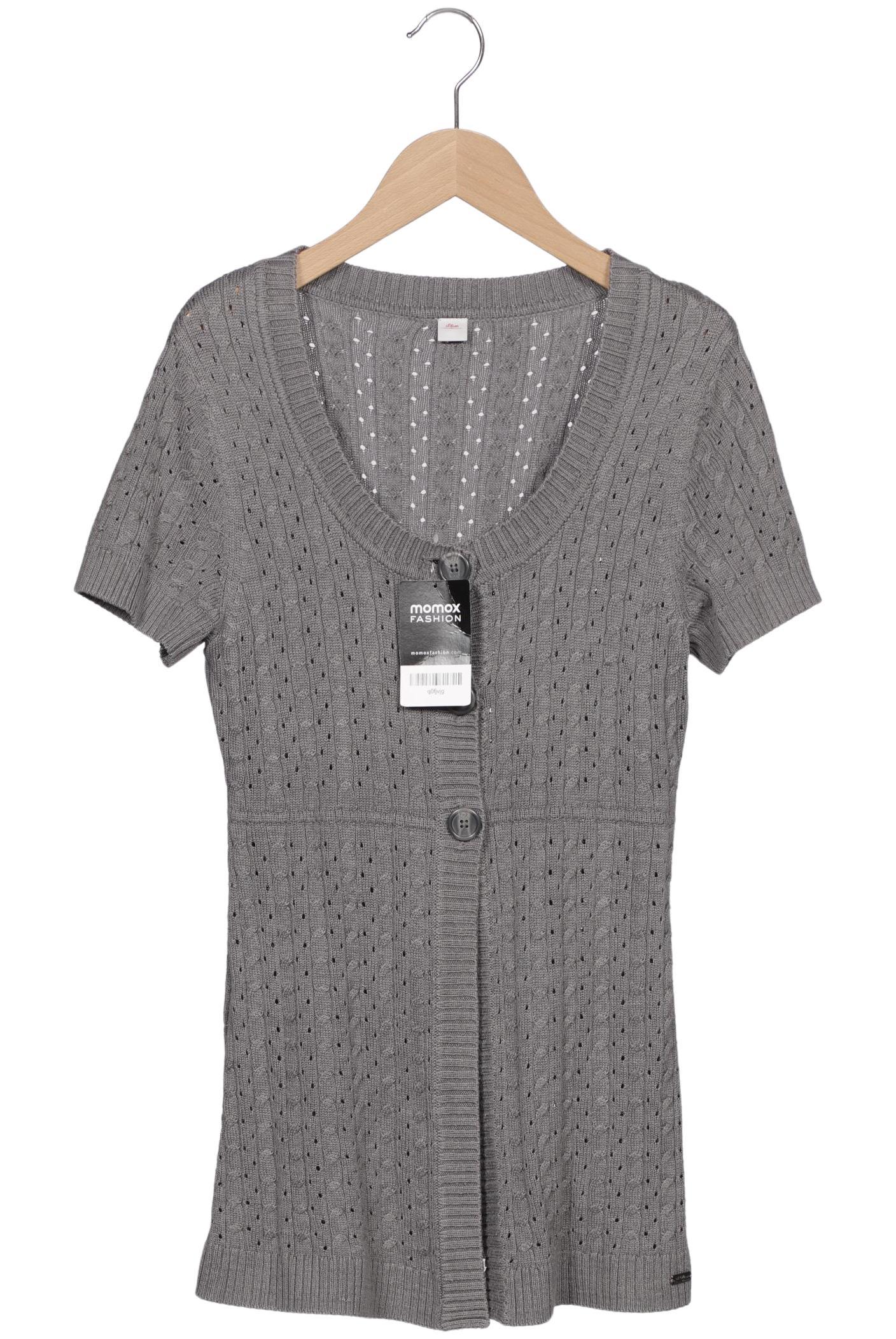 

s.Oliver Damen Strickjacke, grau, Gr. 36