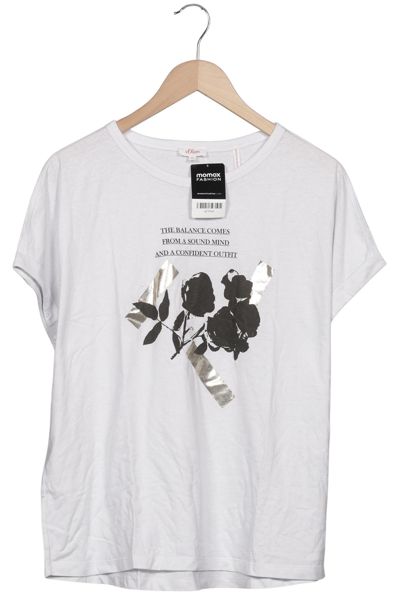 

s.Oliver Damen T-Shirt, weiß, Gr. 44