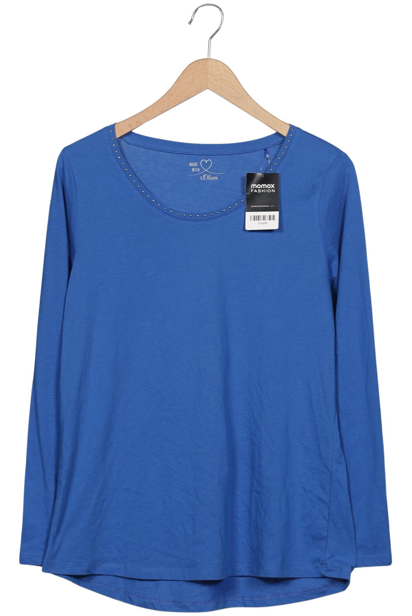 

s.Oliver Damen Langarmshirt, blau, Gr. 42