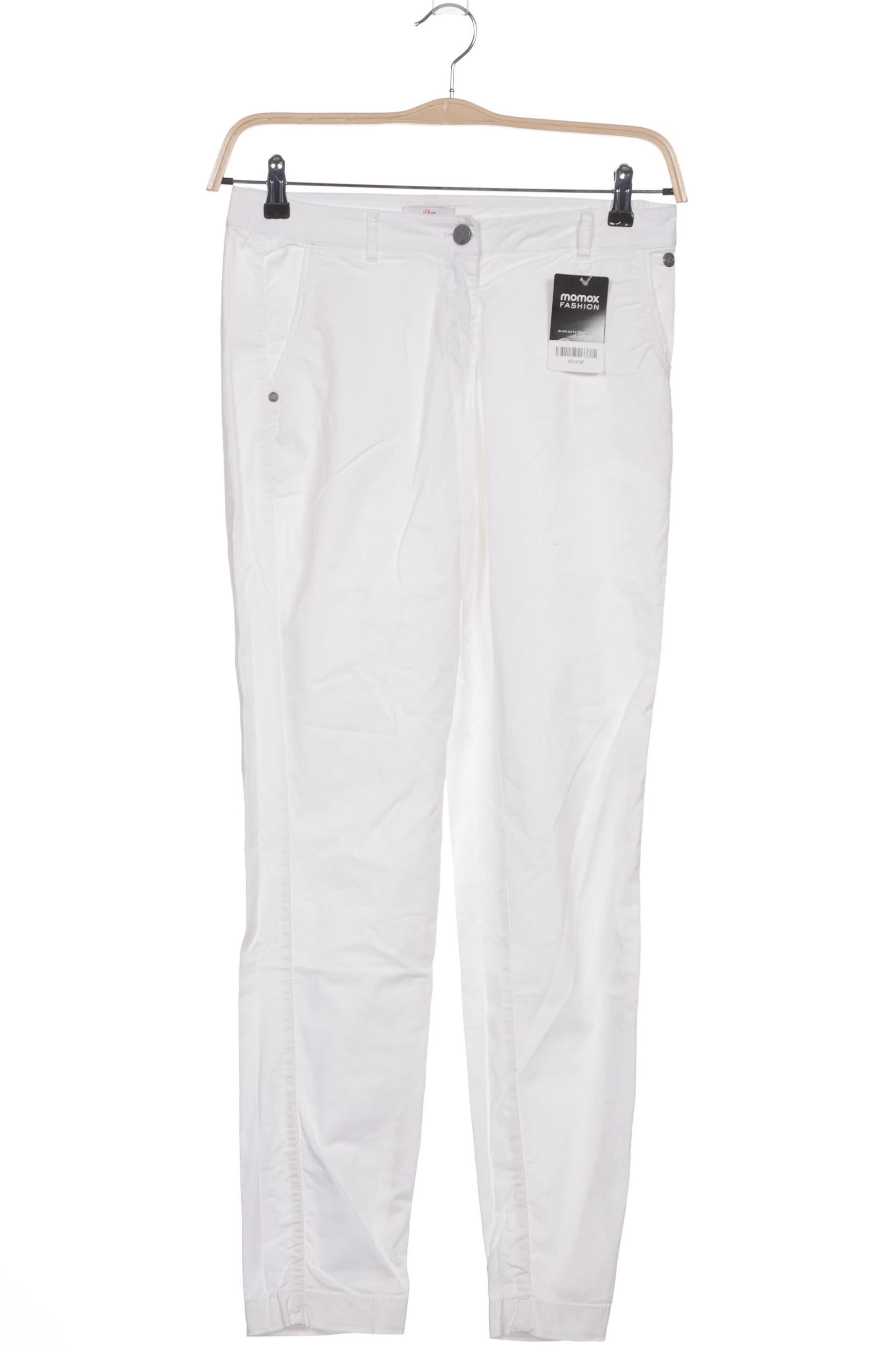 

s.Oliver Damen Stoffhose, weiß, Gr. 36