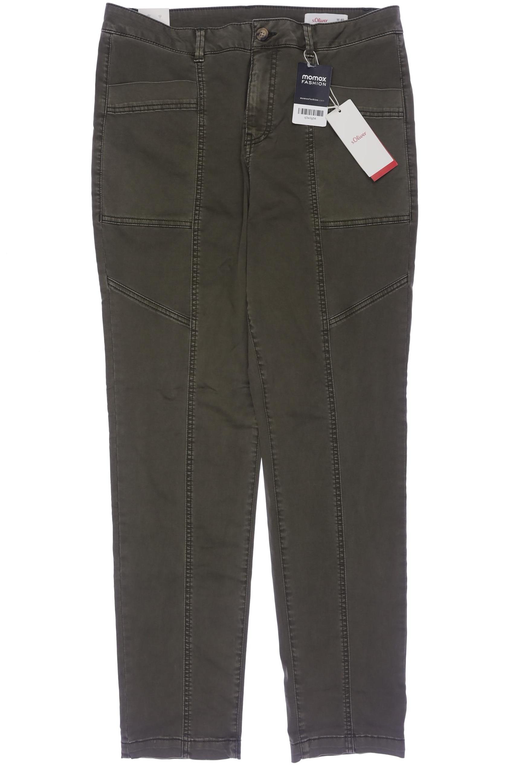 

s.Oliver Damen Stoffhose, grün, Gr. 40