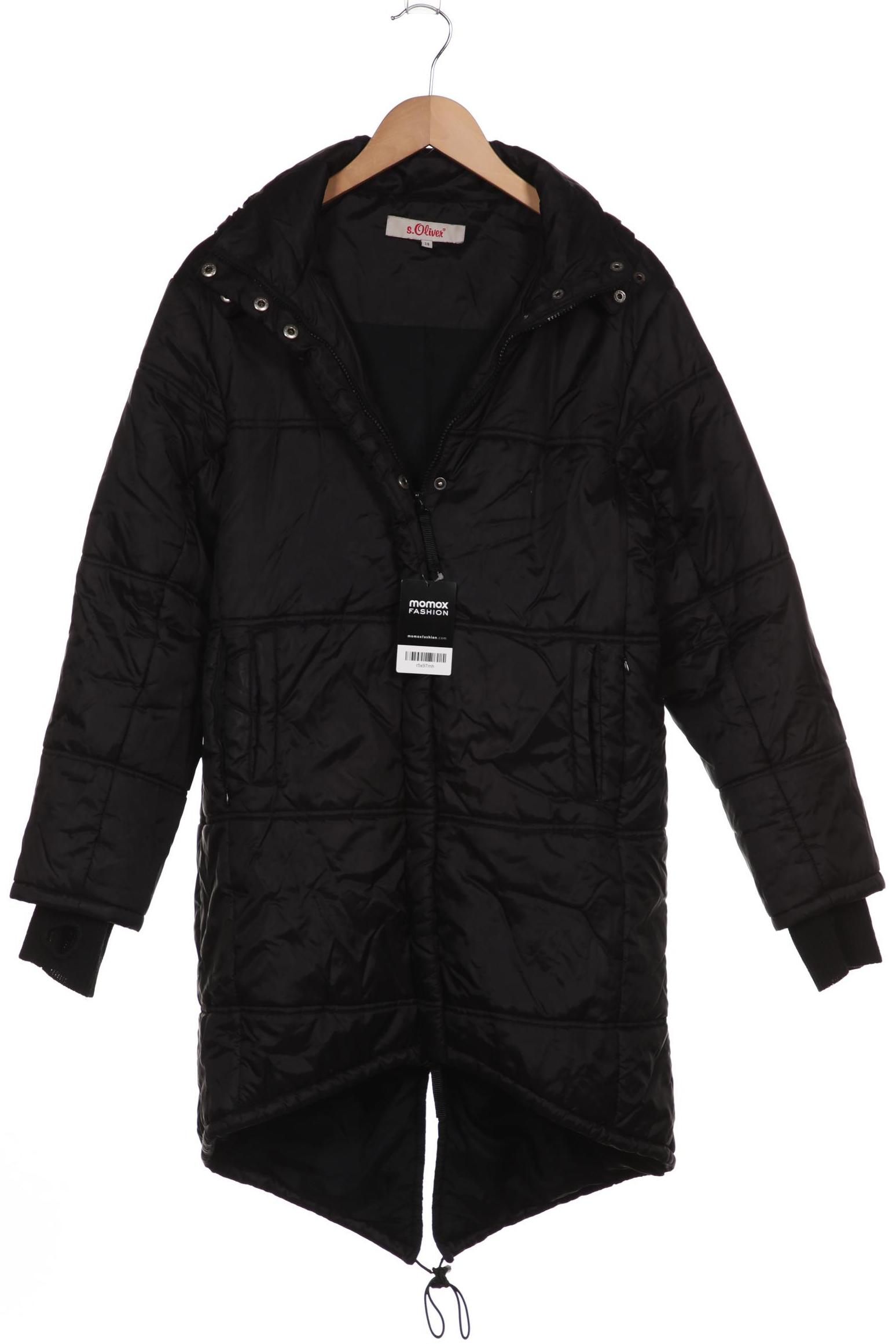 

s.Oliver Damen Mantel, schwarz