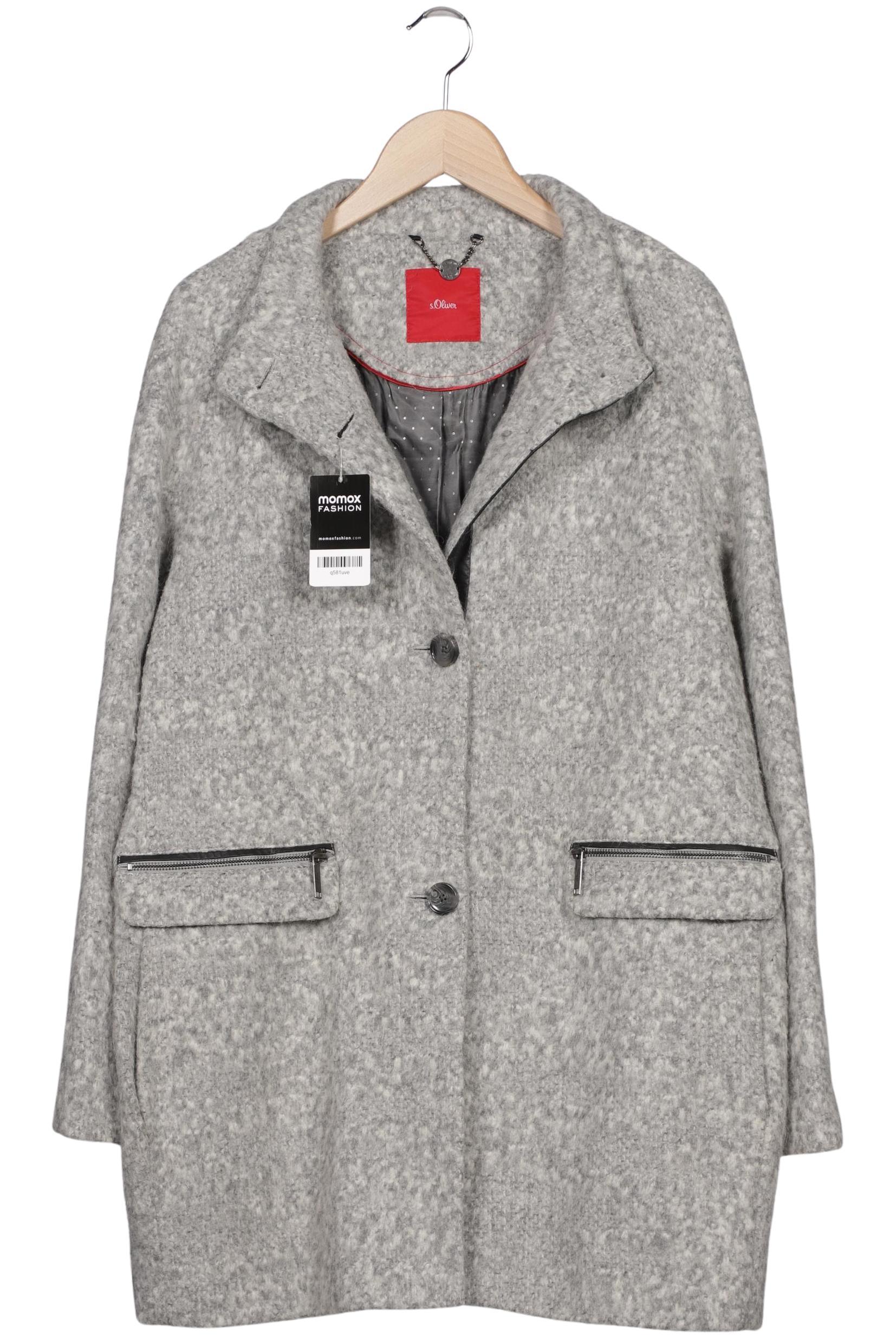 

s.Oliver Damen Mantel, grau, Gr. 42
