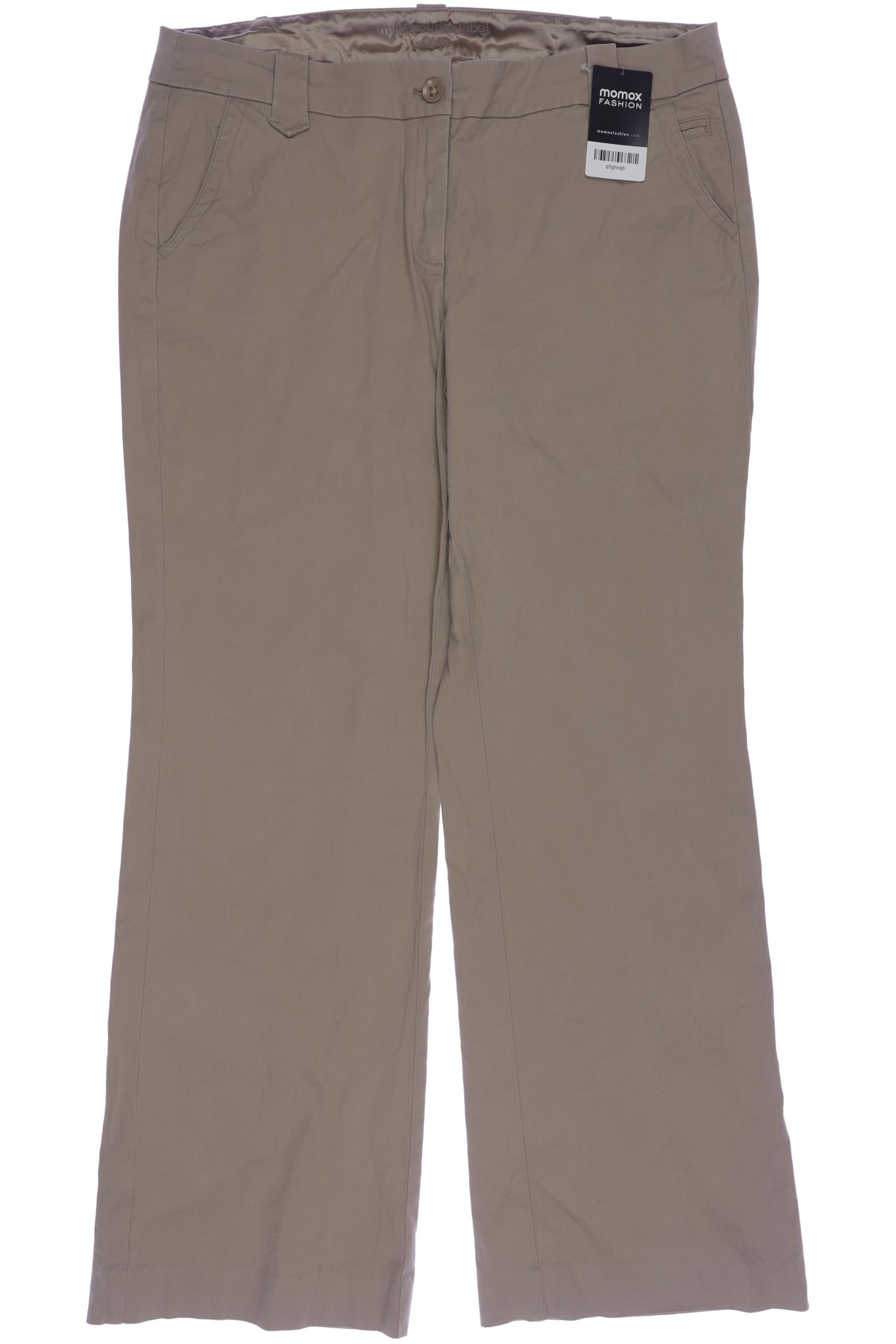 

s.Oliver Damen Stoffhose, beige, Gr. 44
