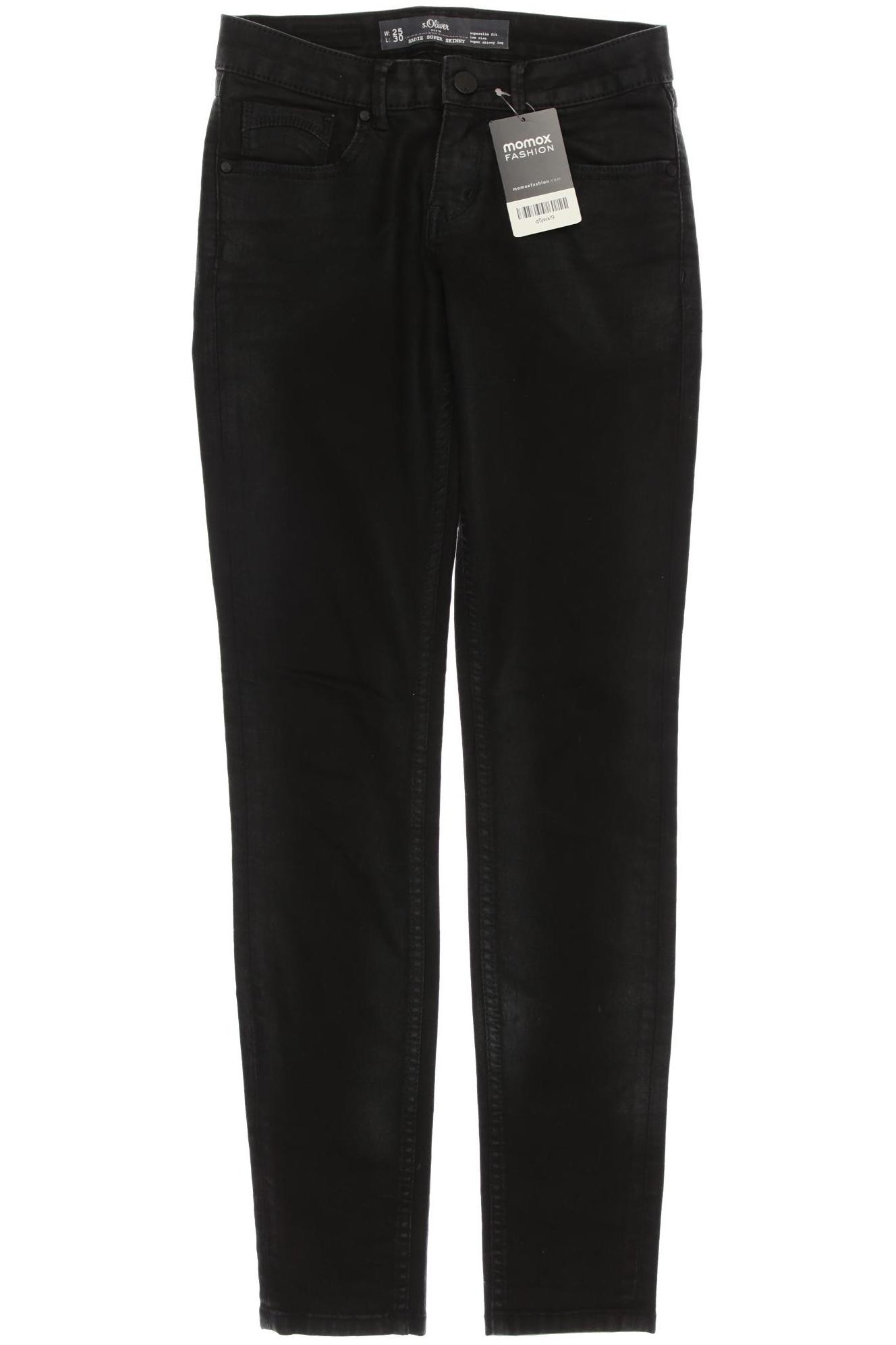 

s.Oliver Damen Jeans, schwarz