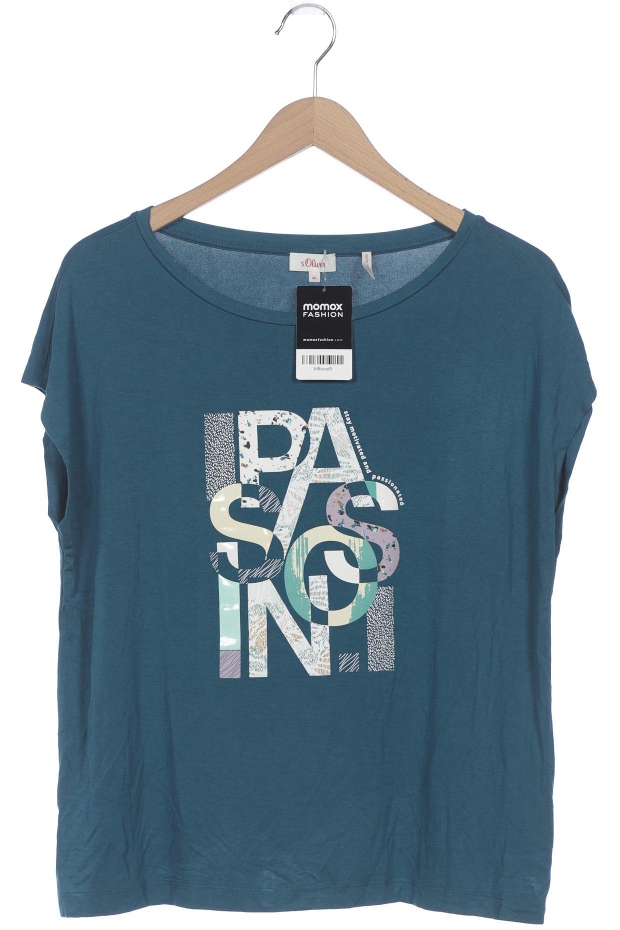 

s.Oliver Damen T-Shirt, türkis, Gr. 40