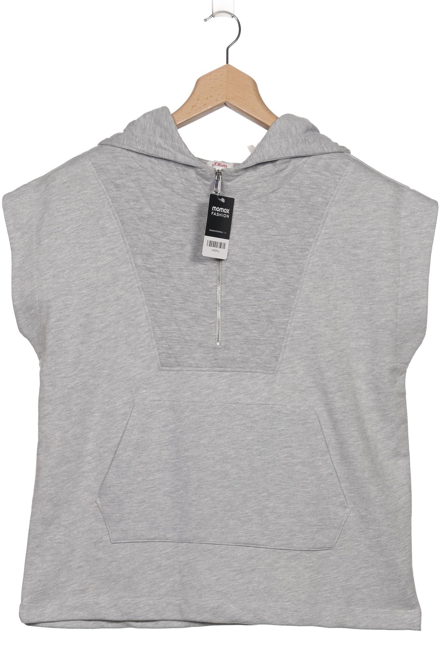 

s.Oliver Damen Kapuzenpullover, grau, Gr. 42