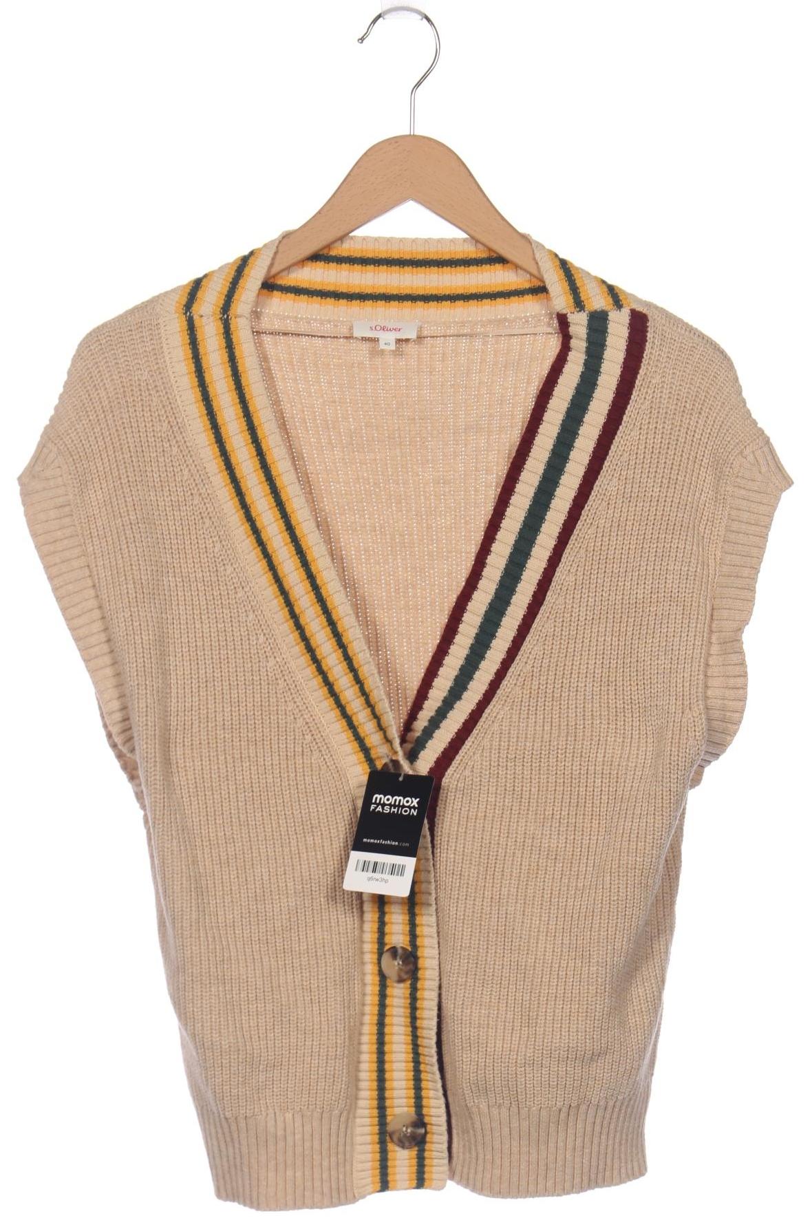 

s.Oliver Damen Strickjacke, beige, Gr. 40